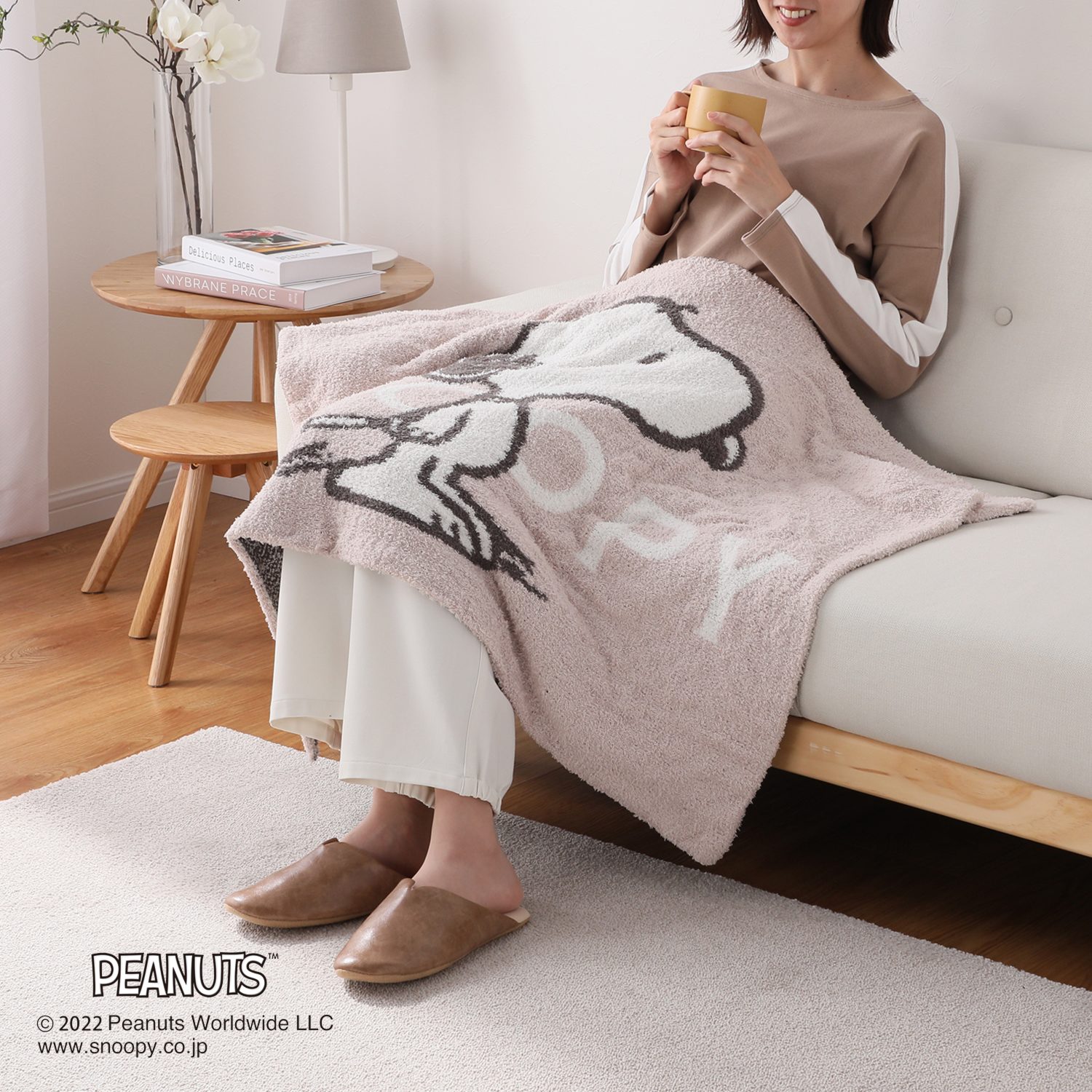 スヌーピー もこもこひざ掛け