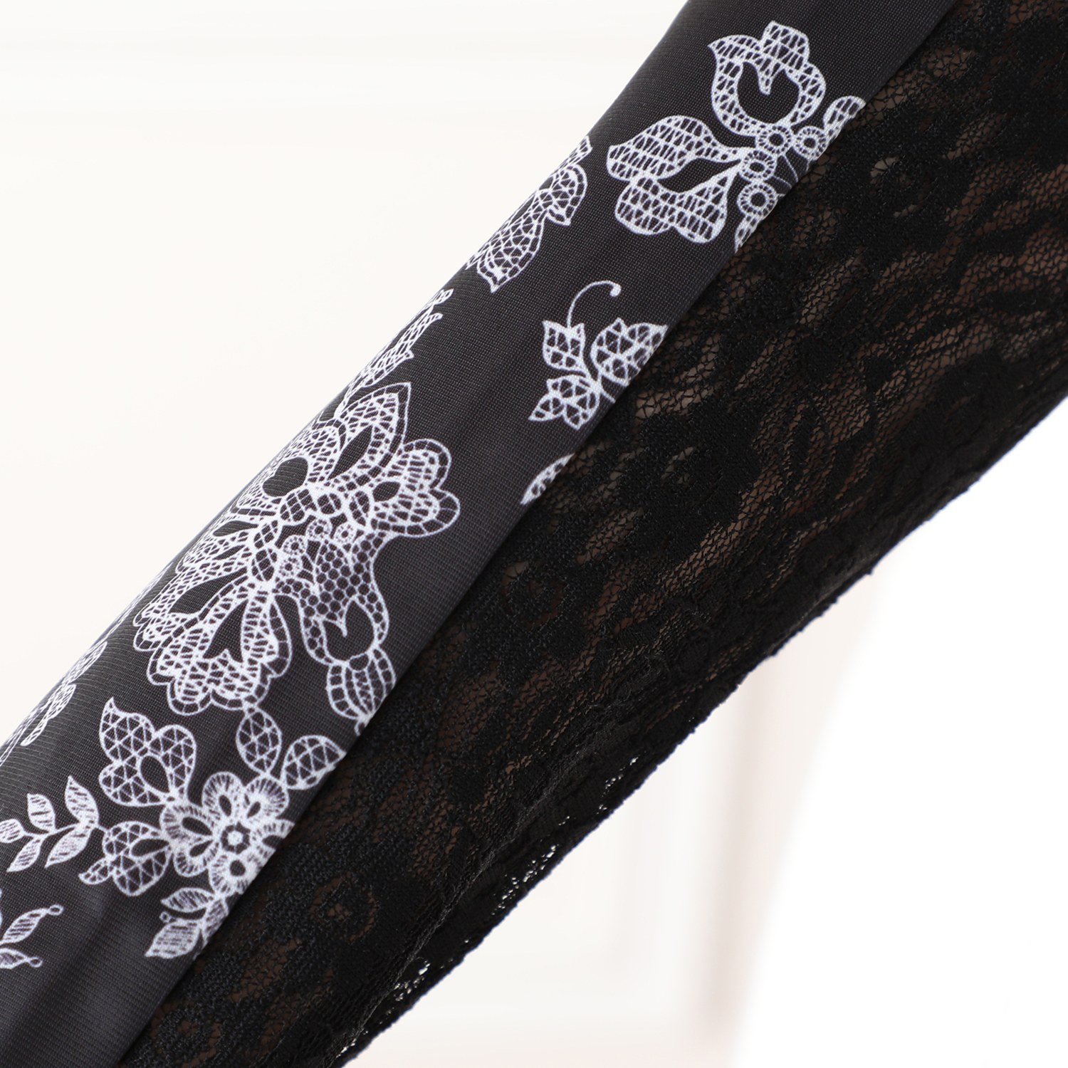 ジュエルレース バイ　ブルーミング ＵＶカット＆接触冷感 レースアームカバー ２組セット