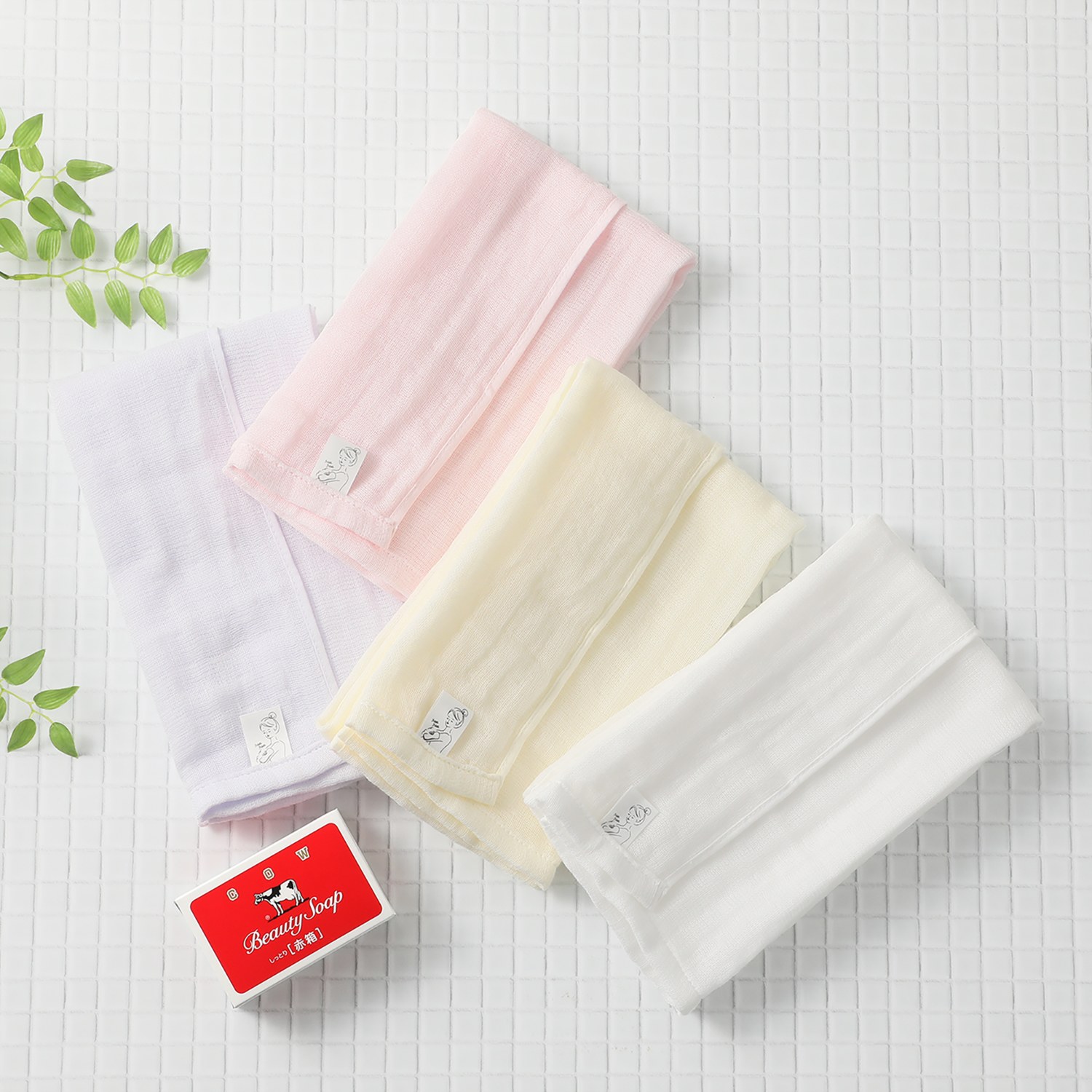 おぼろタオル やさしく身体を洗い上げる 専身タオル同色４枚セット
