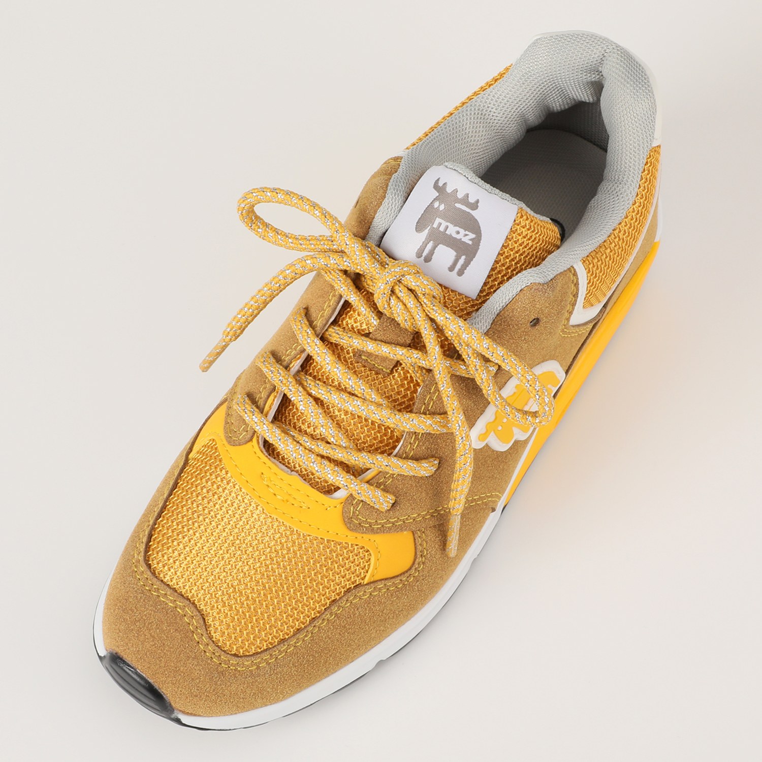 モズ メッシュコンビネーション 軽量 レースアップスニーカー