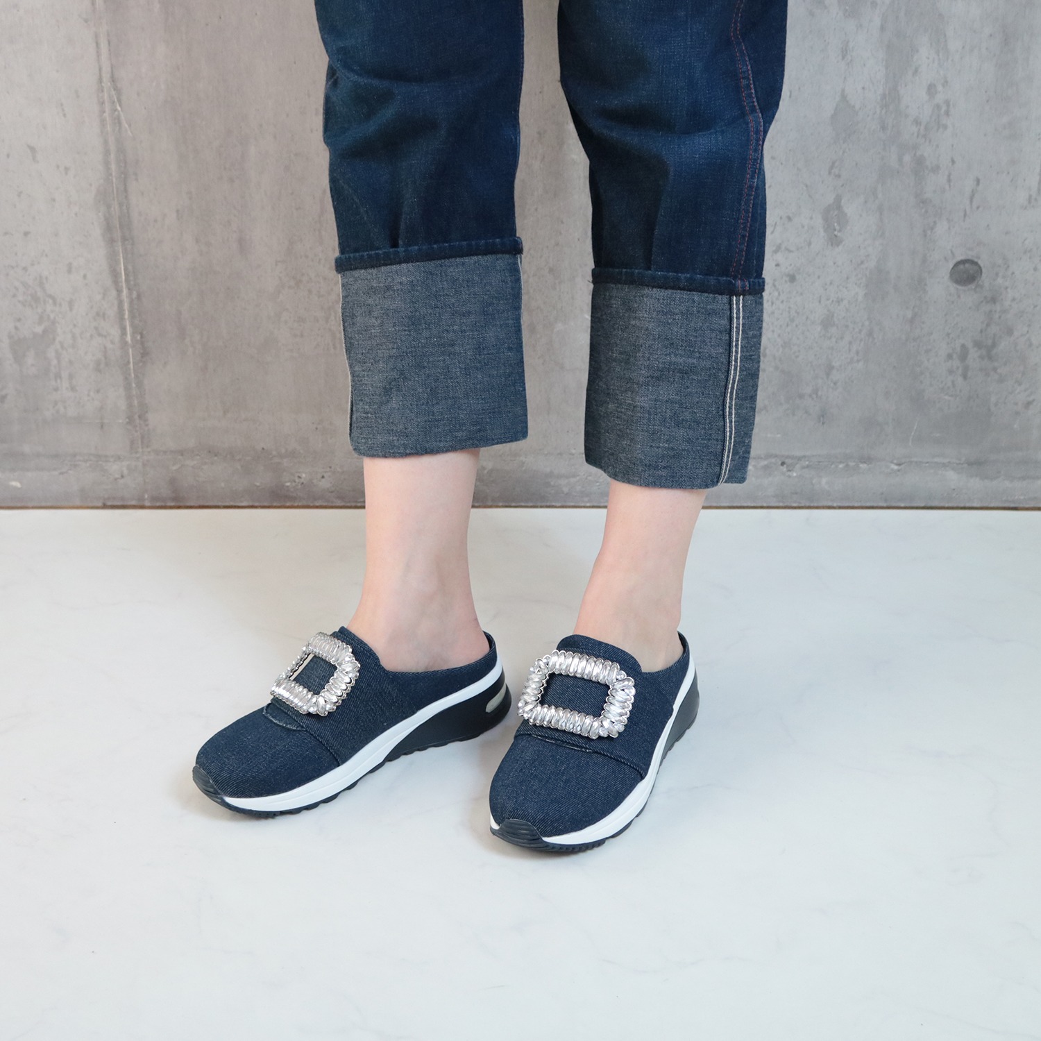 ＶｉＶｉ　フルール バックルアクセント エレガントスリッポン