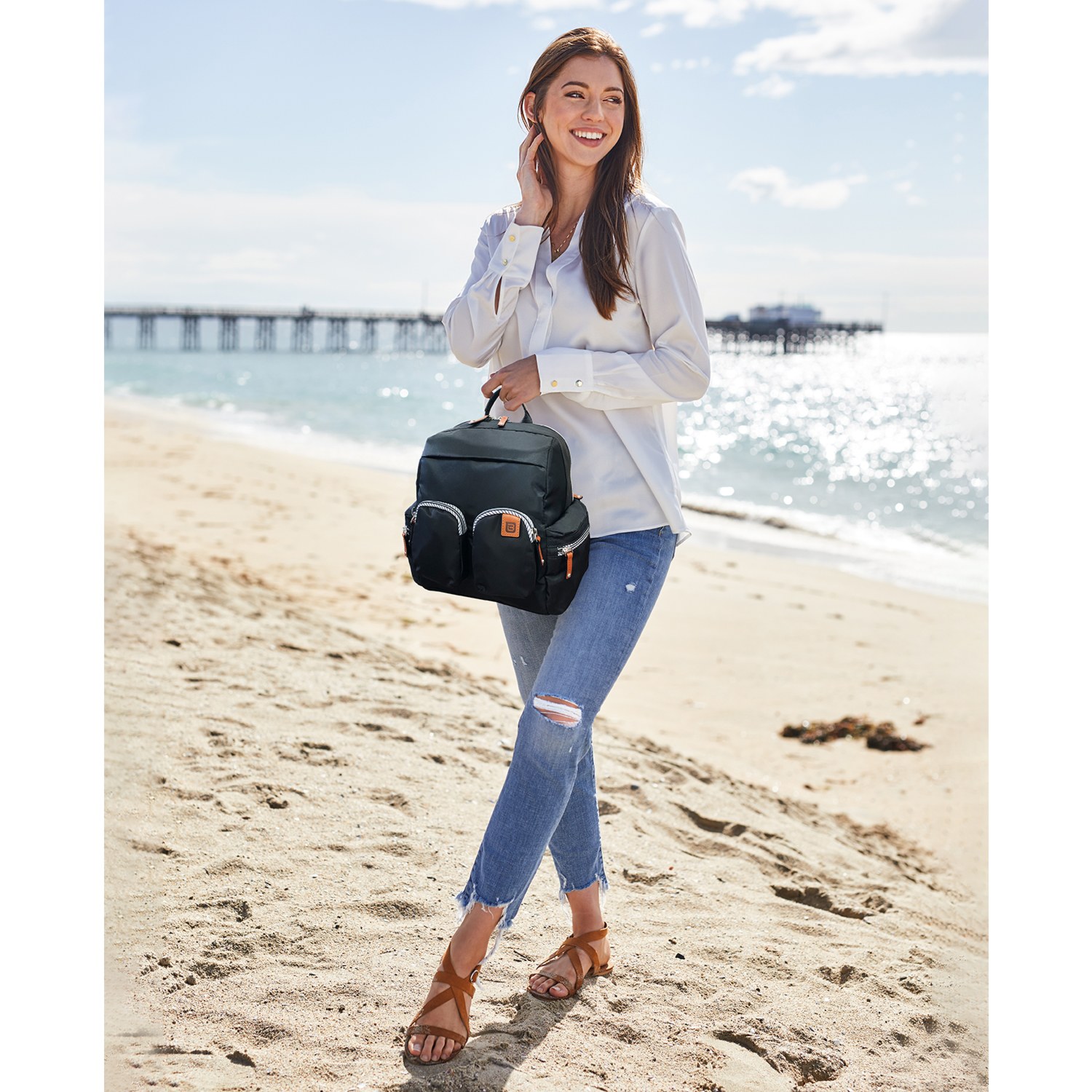 ビサイユ “フォーエバー スピリット” レザーアクセントリュック