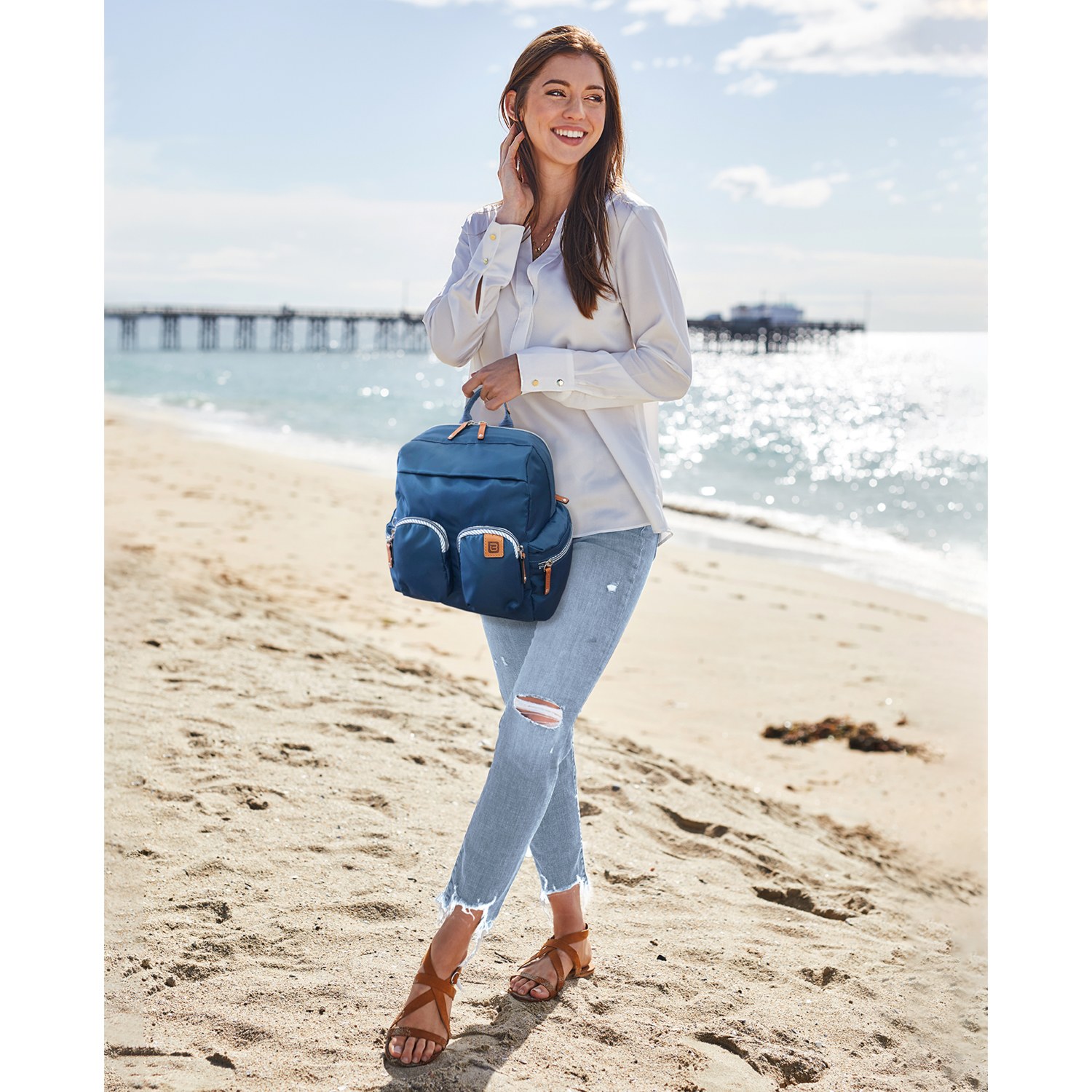 ビサイユ “フォーエバー スピリット” レザーアクセントリュック