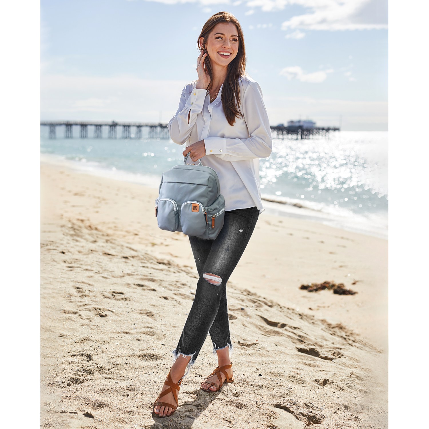 ビサイユ “フォーエバー スピリット” レザーアクセントリュック