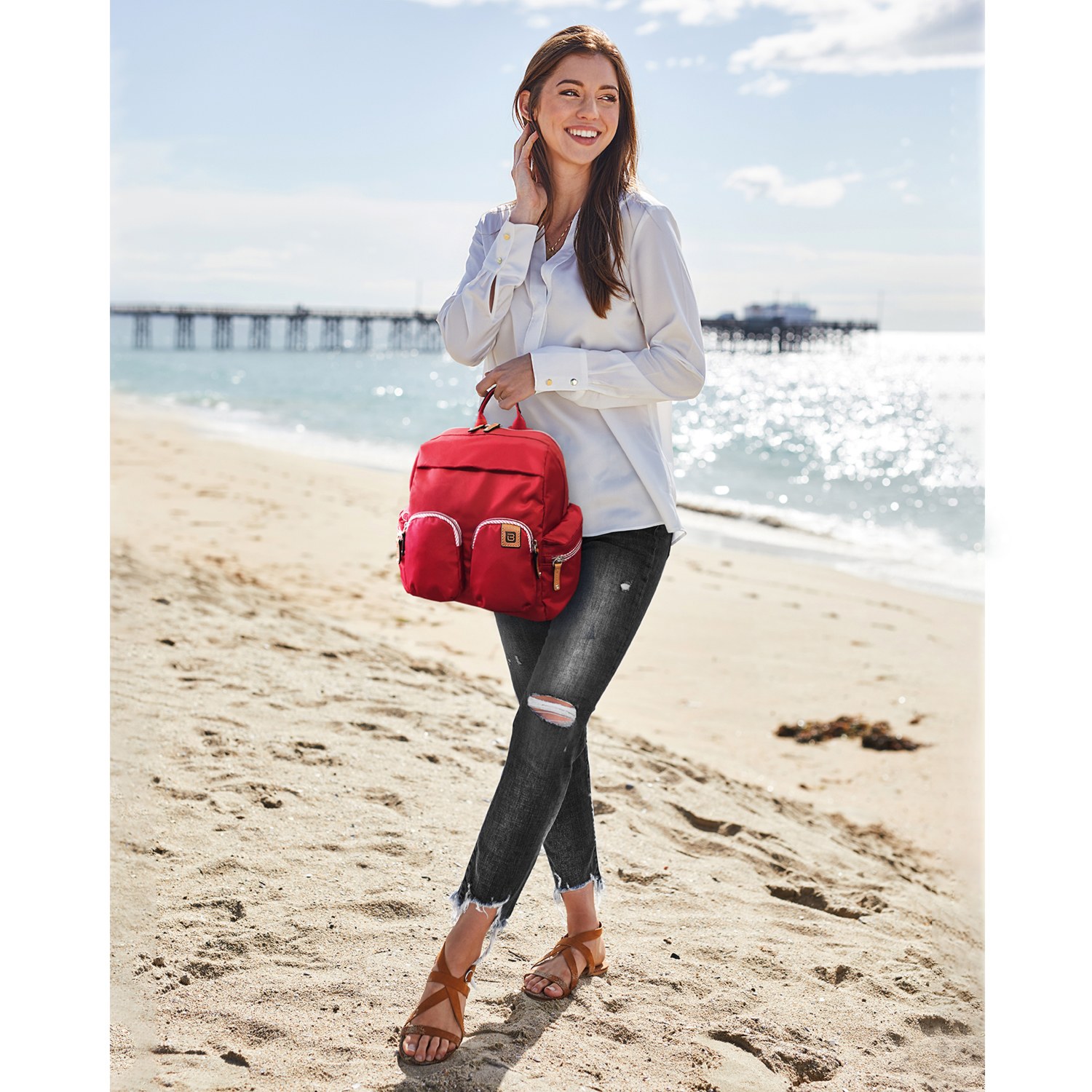 ビサイユ “フォーエバー スピリット” レザーアクセントリュック