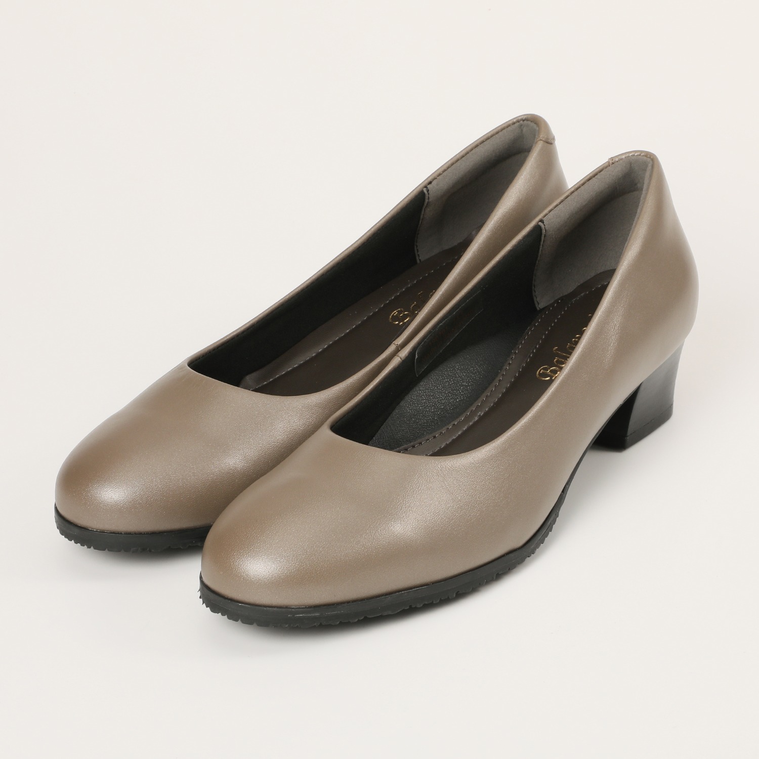 ブランコワール 牛革 ローヒールパンプス