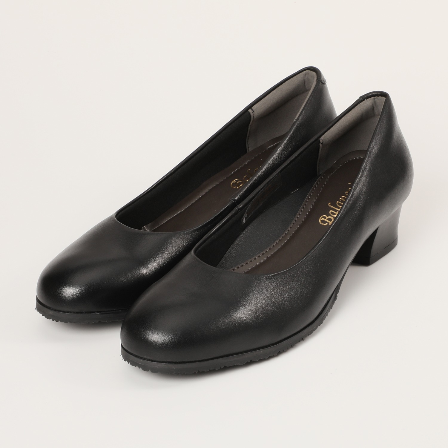 ブランコワール 牛革 ローヒールパンプス