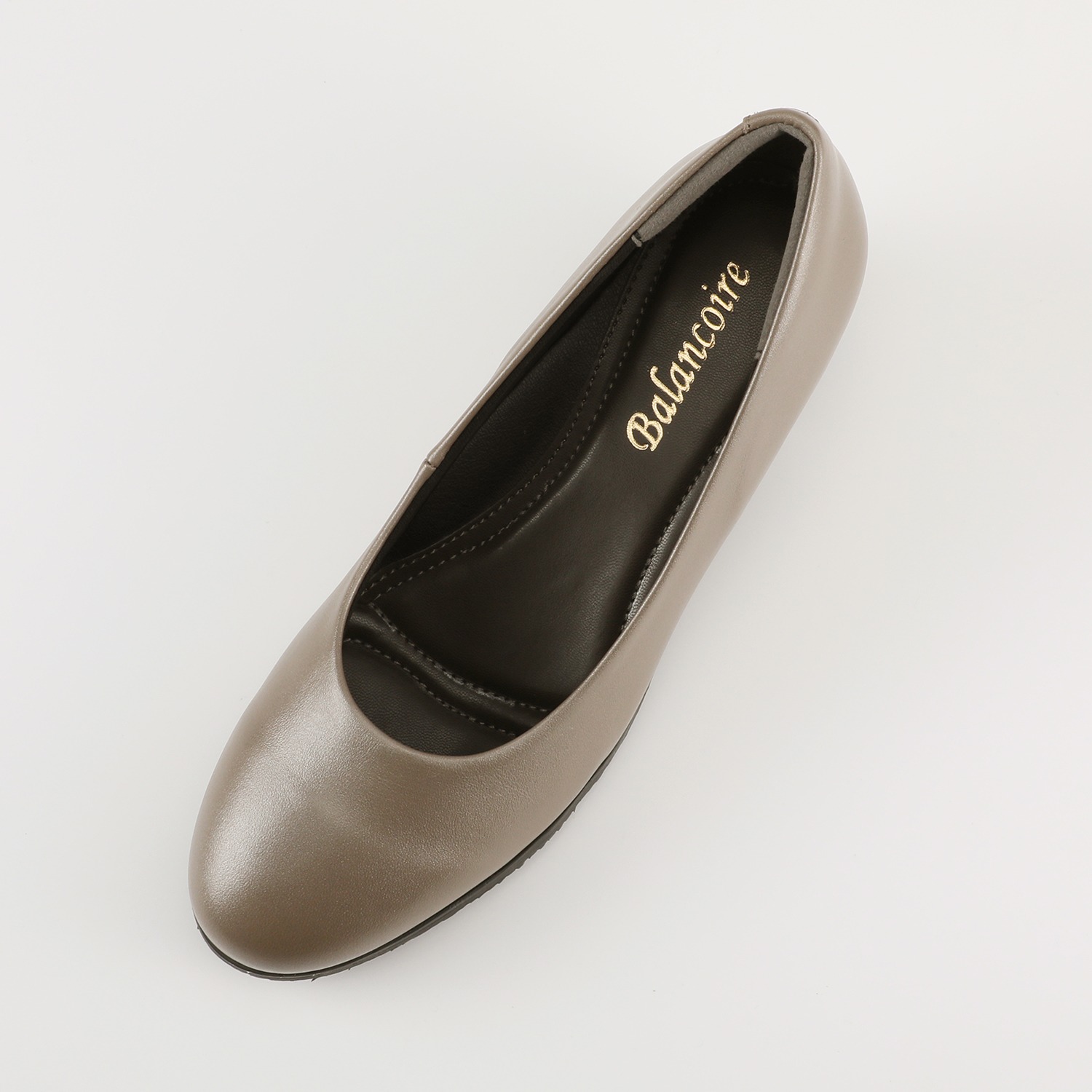 ブランコワール 牛革 ローヒールパンプス