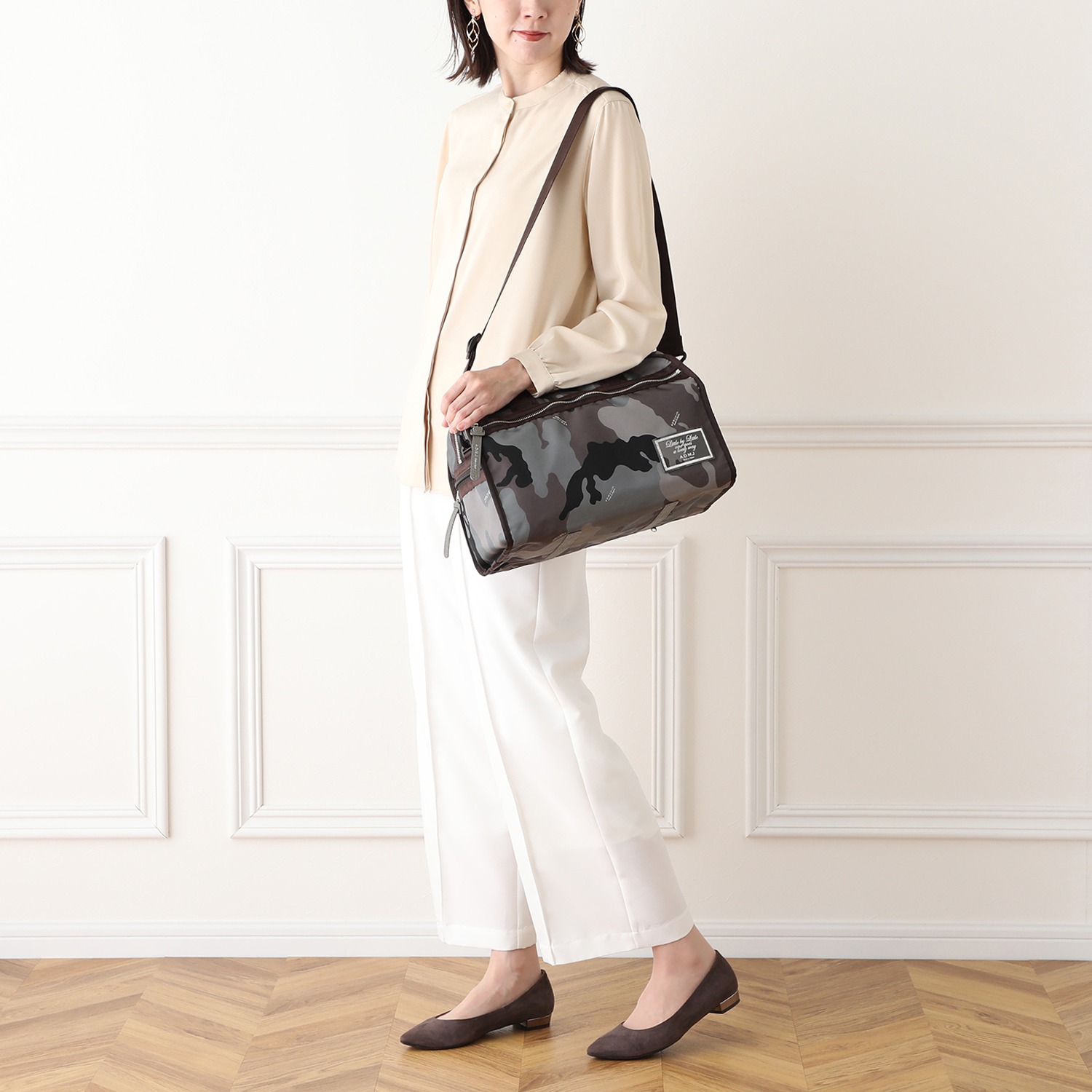 エーディーエムジェイ イタリア　リモンタ社 ナイロン使用 トラベルボストンバッグ