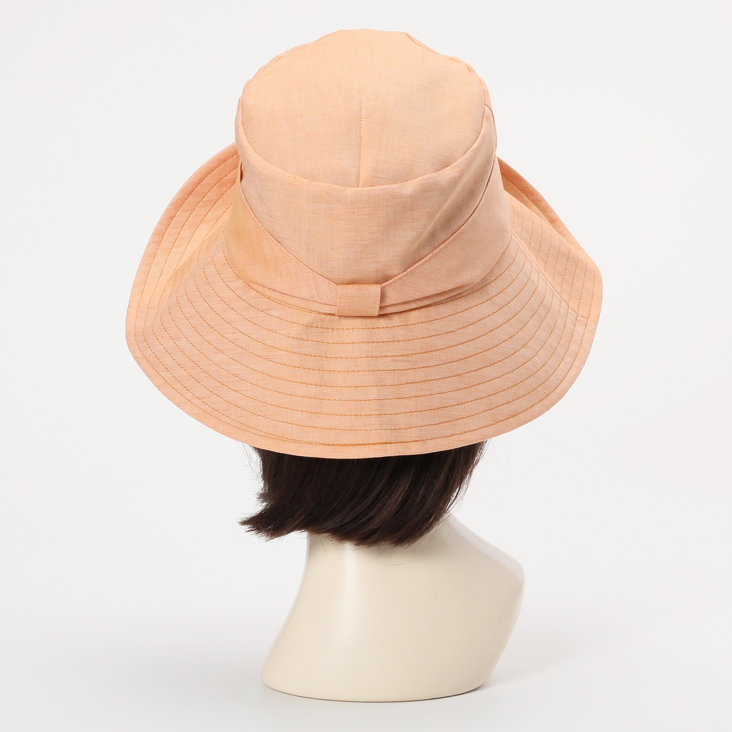 ベル・モード ＵＶカット フレンチリネン混 ステッチアクセント 木陰のクローシュ