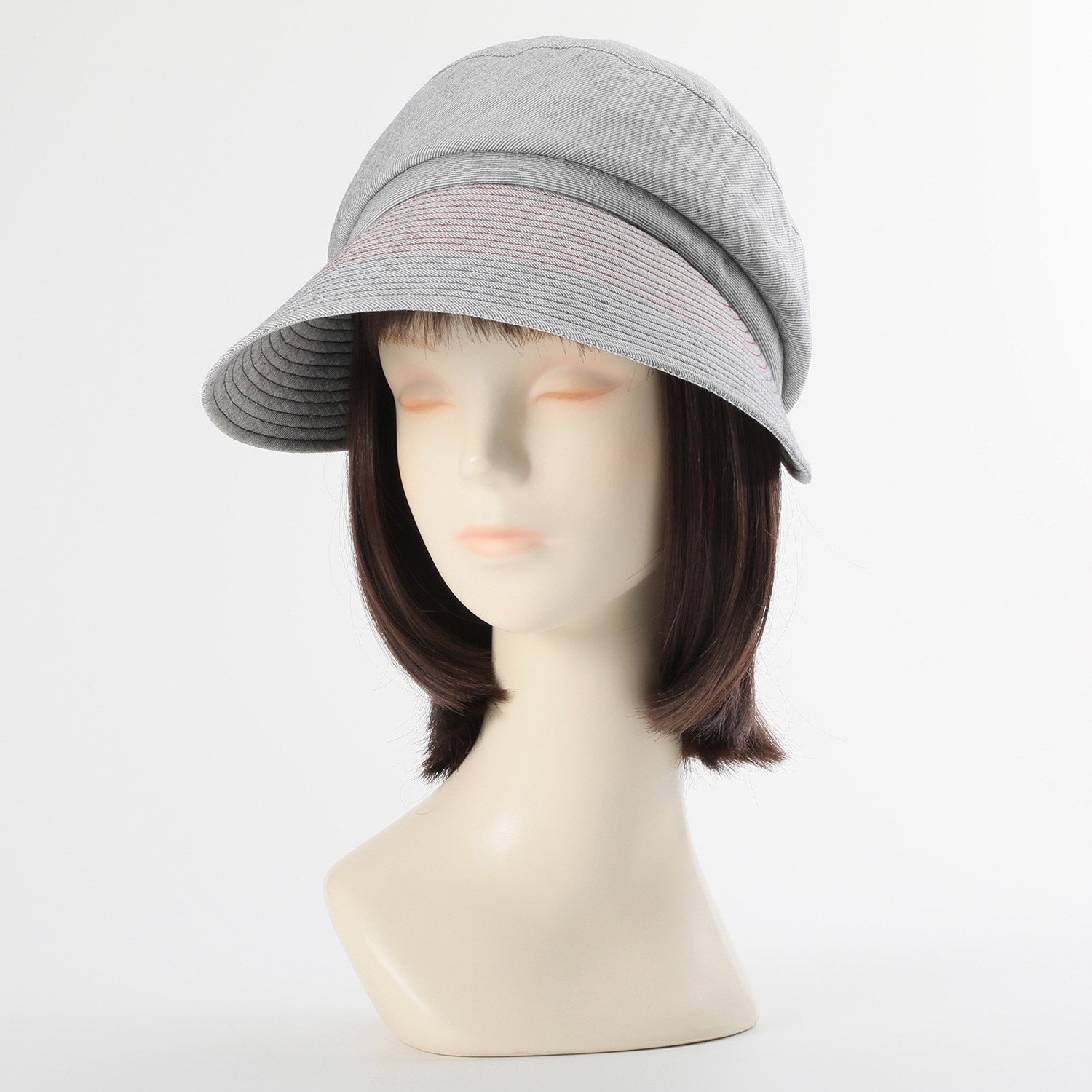 ベル・モード ＵＶカット ステッチアクセント 大つばキャスケット