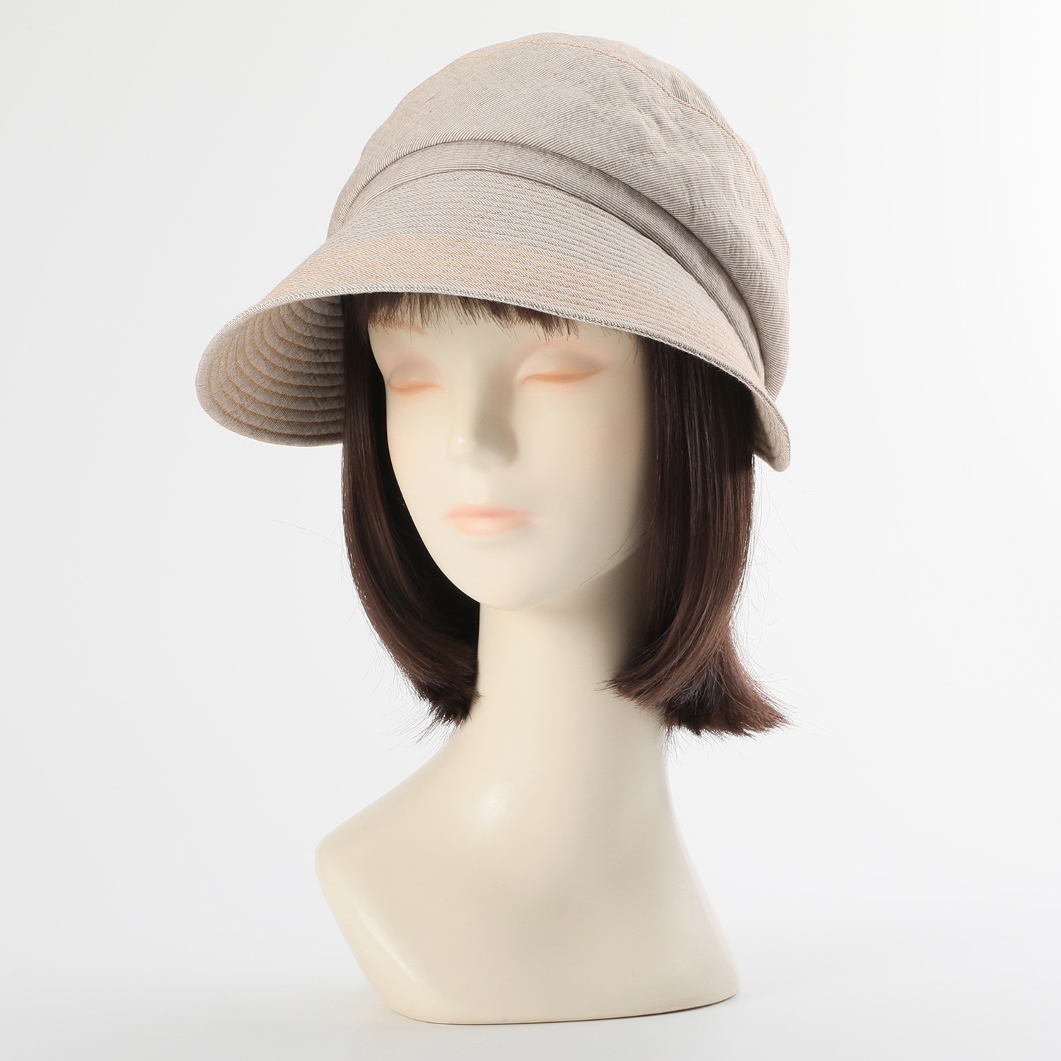 ベル・モード ＵＶカット ステッチアクセント 大つばキャスケット