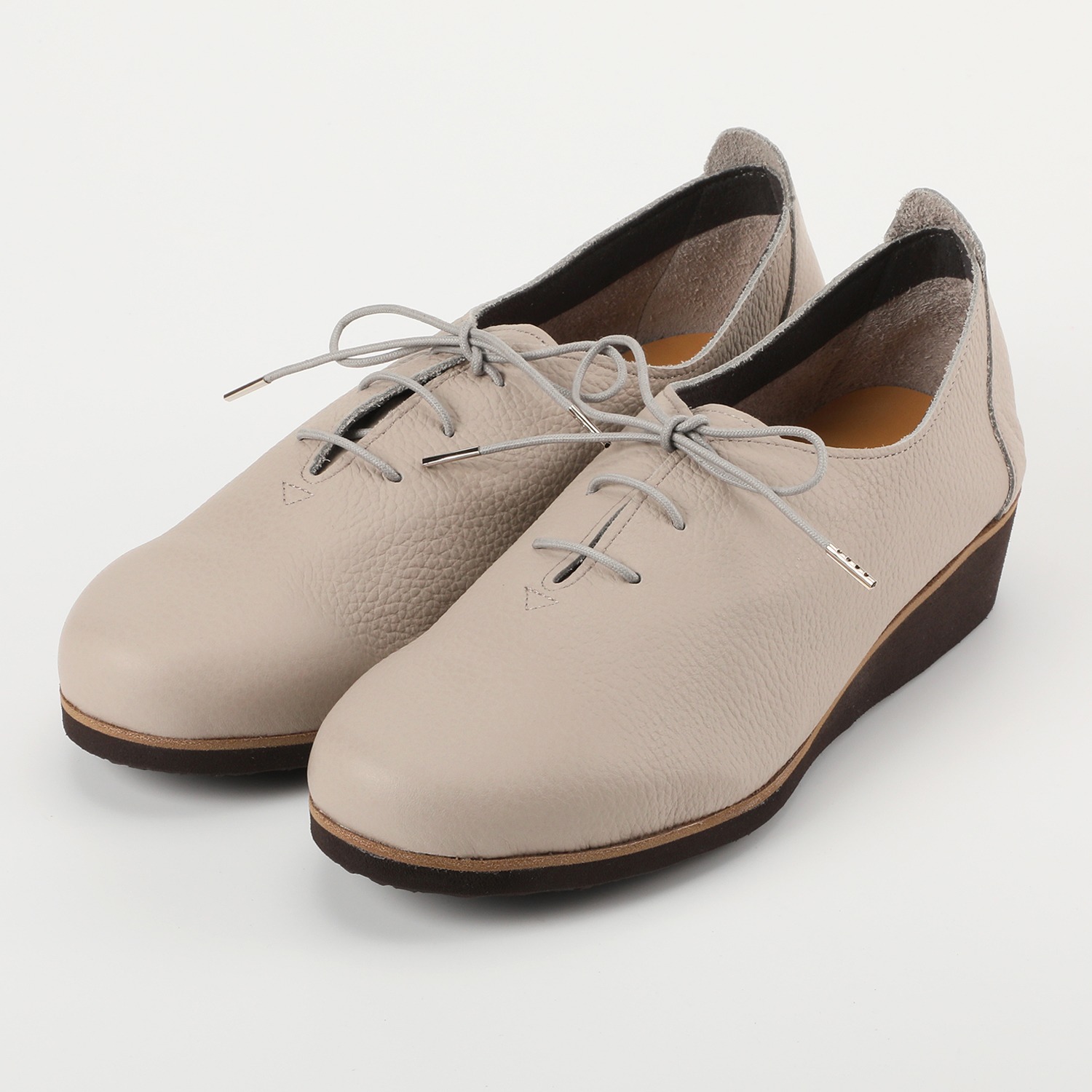 フィグリーノ はっ水 日本製牛革柔らか仕立て 超軽量リラックス レースアップシューズ