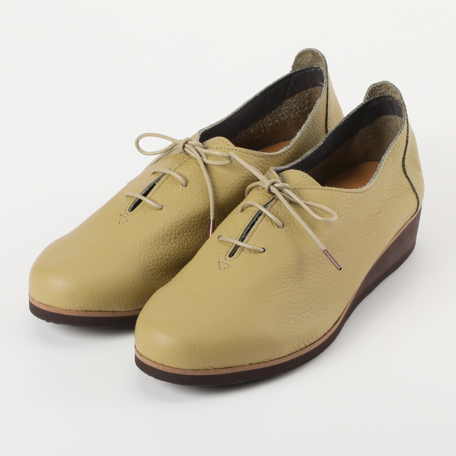 フィグリーノ はっ水 日本製牛革柔らか仕立て 超軽量リラックス レースアップシューズ