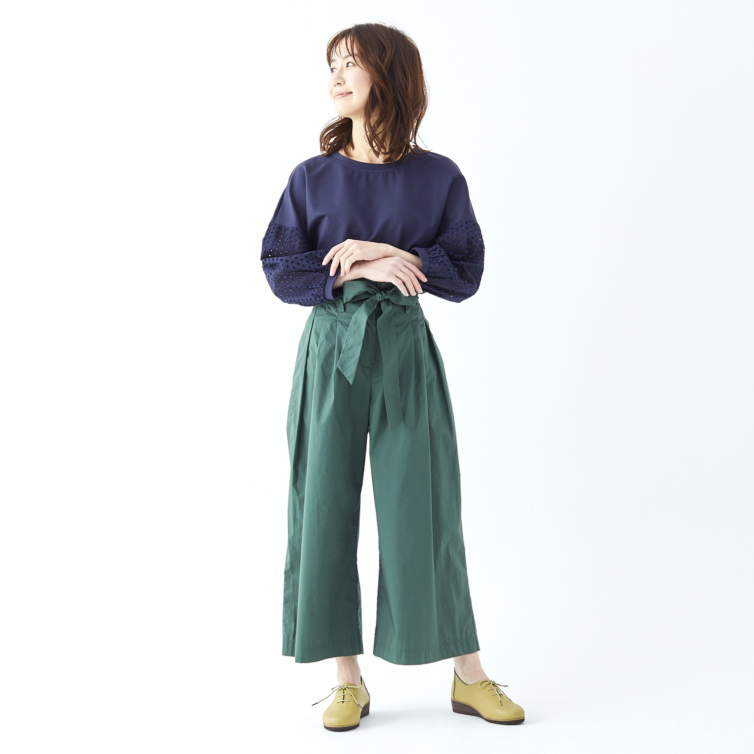 フィグリーノ はっ水 日本製牛革柔らか仕立て 超軽量リラックス レースアップシューズ