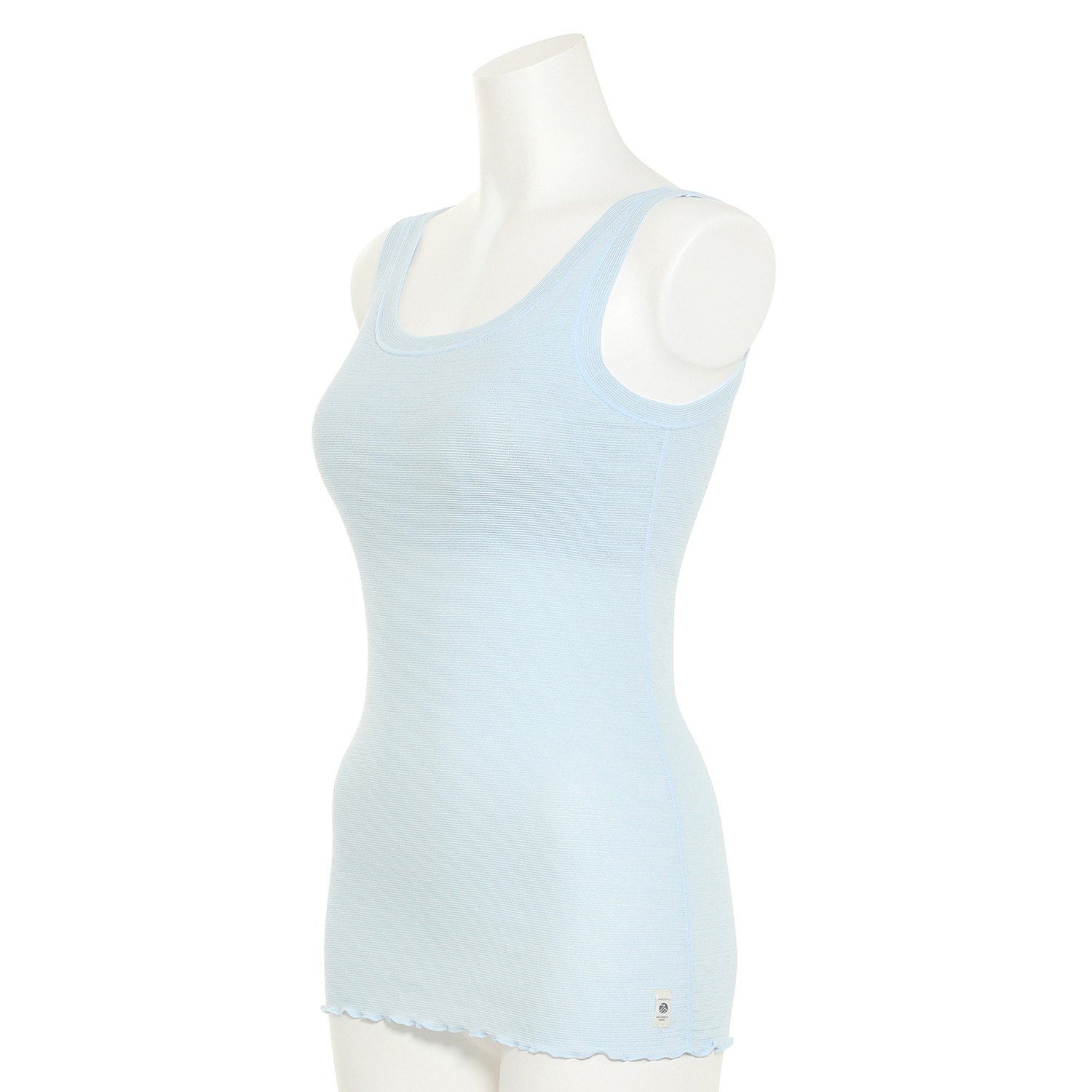 丸福ガーゼ 吸水速乾＆抗菌防臭 綿モダール カップ付タンクトップ ２枚セット