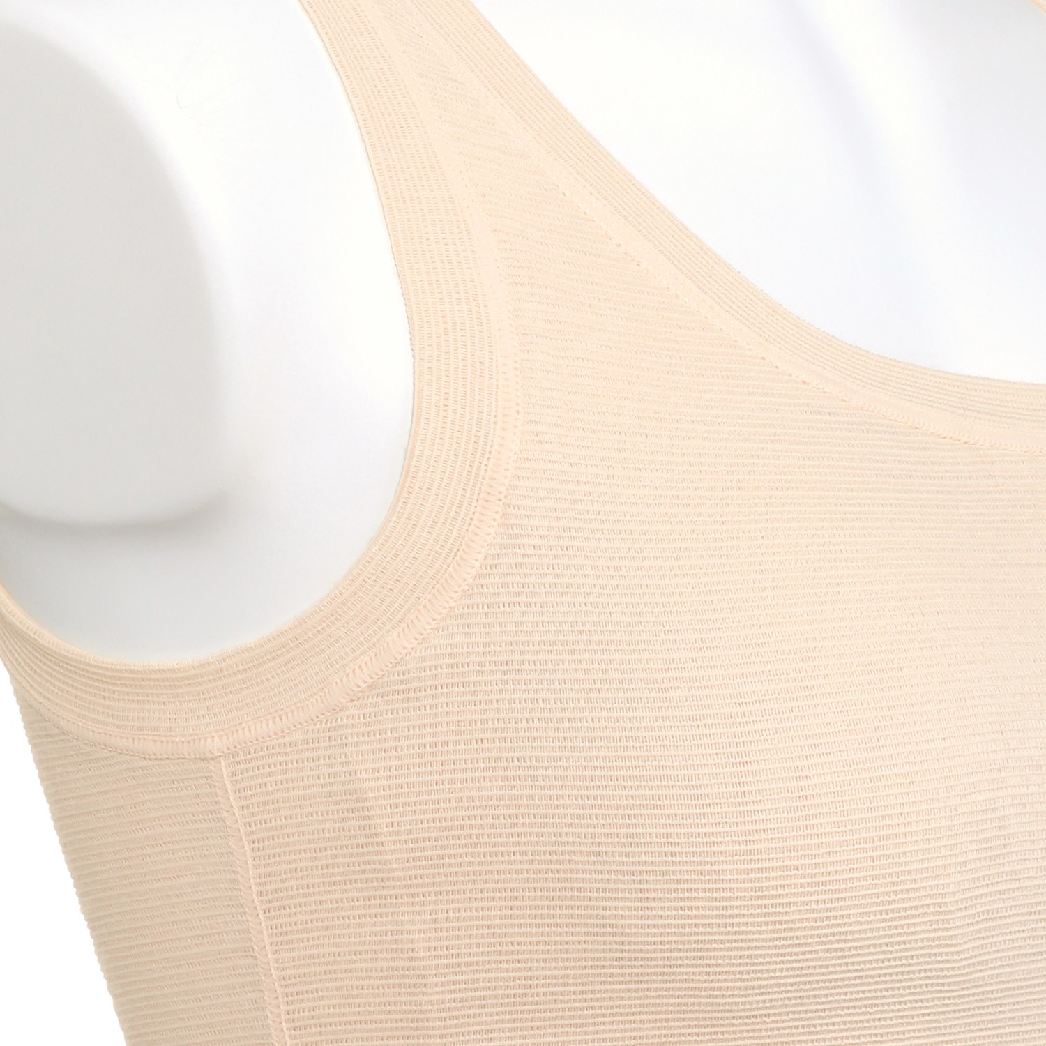 丸福ガーゼ 吸水速乾＆抗菌防臭 綿モダール カップ付タンクトップ ２枚セット