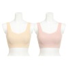丸福ガーゼ 吸水速乾＆抗菌防臭 綿モダール ノンワイヤーブラジャー ２枚セット