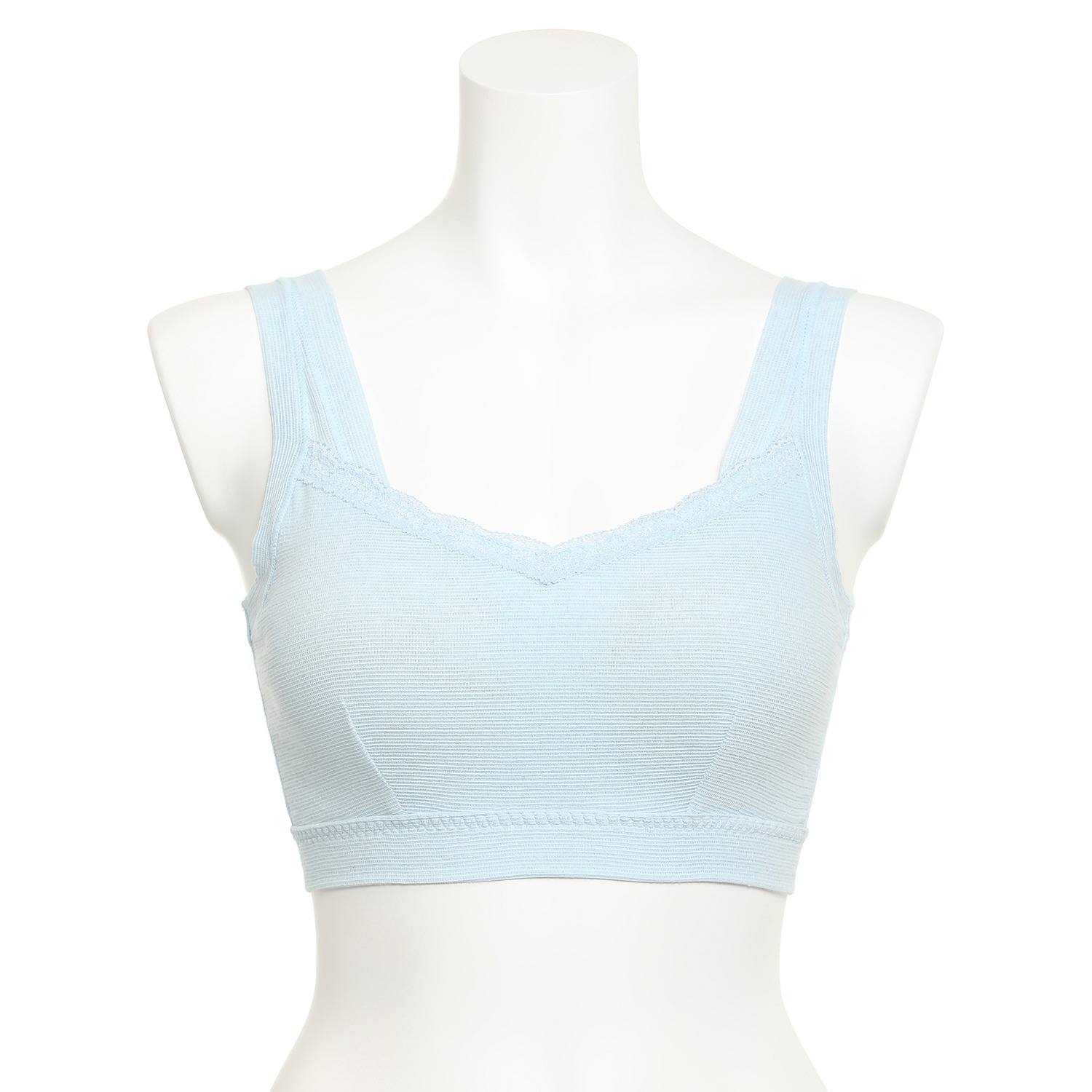 丸福ガーゼ 吸水速乾＆抗菌防臭 綿モダール ノンワイヤーブラジャー ２枚セット