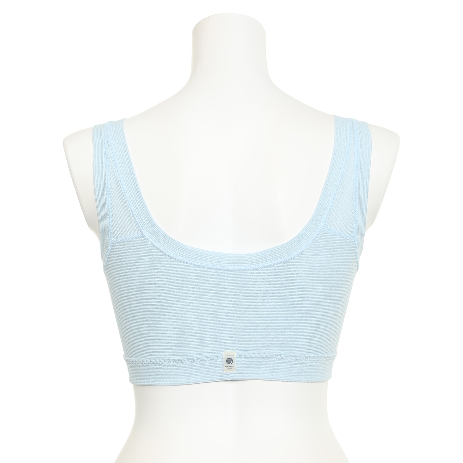 丸福ガーゼ 吸水速乾＆抗菌防臭 綿モダール ノンワイヤーブラジャー ２枚セット