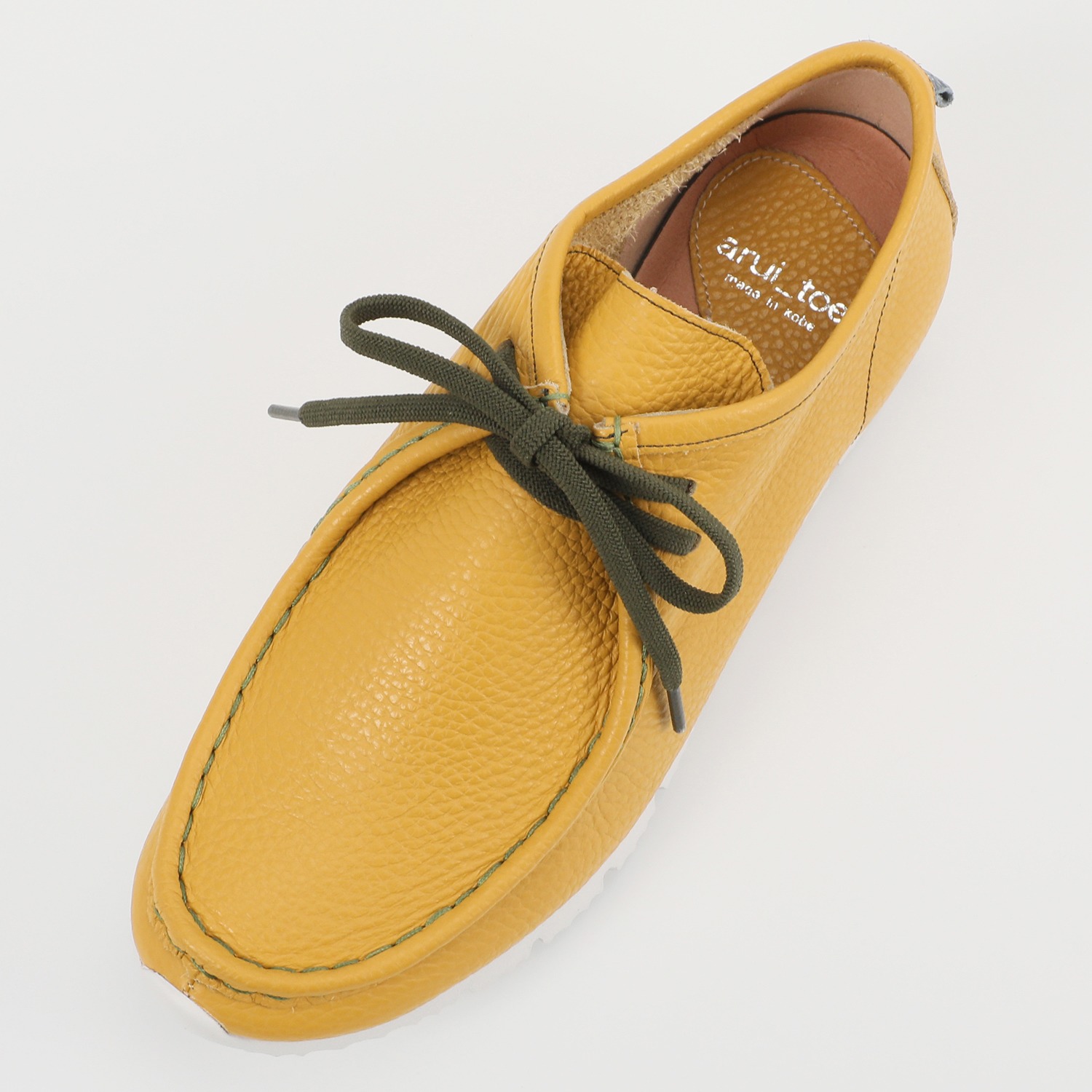 アルイトウ マストロット社製 イタリアンレザー レースアップデザイン 軽量モカシンシューズ