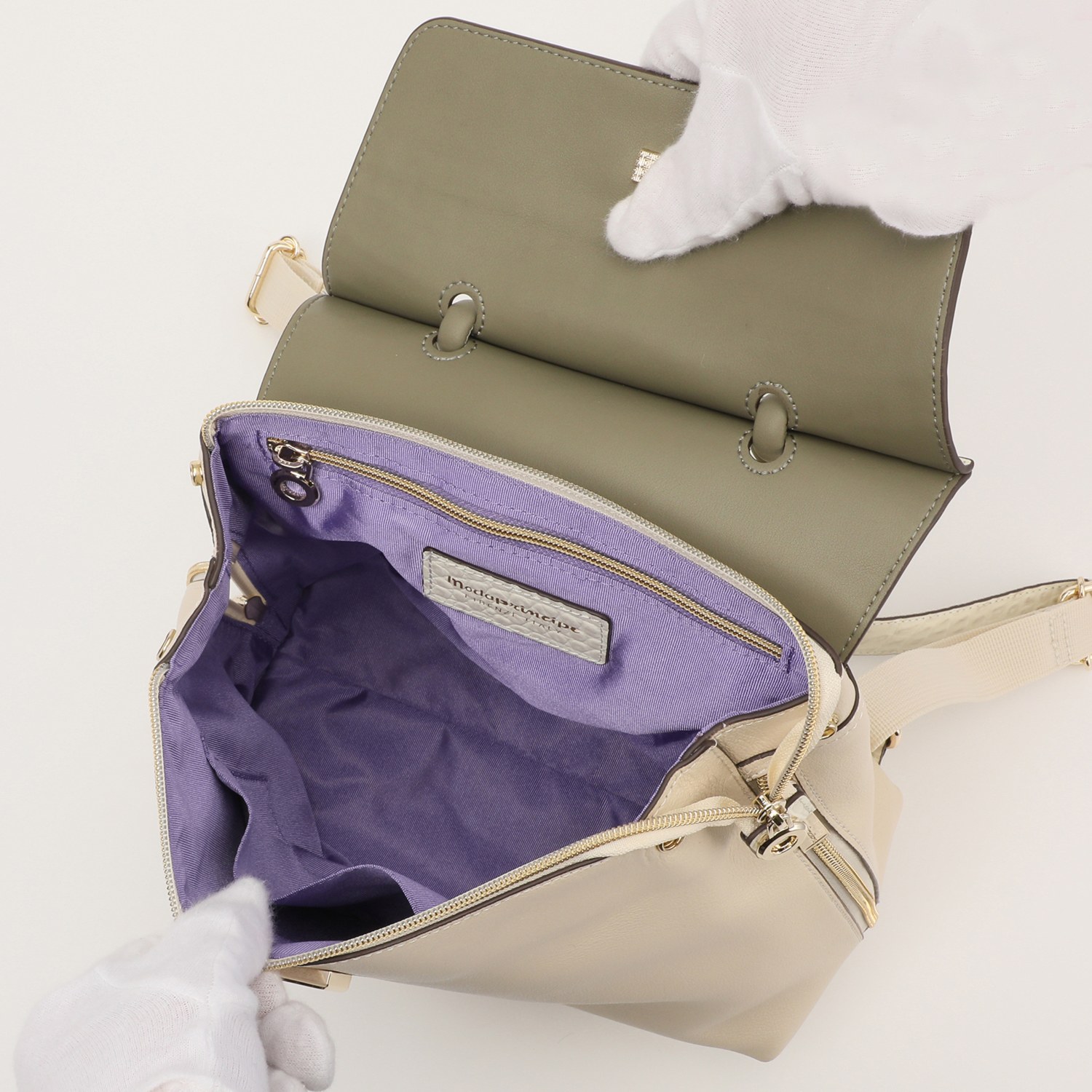 モーダプリンチペ コンビレザー タウンリュック