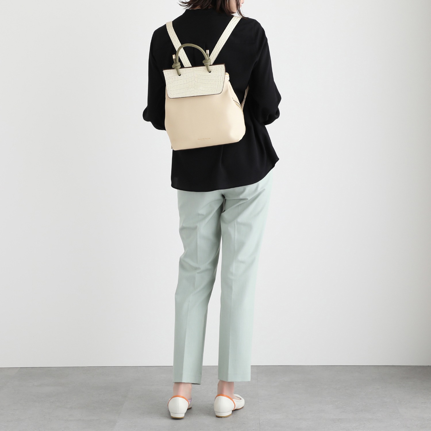 モーダプリンチペ コンビレザー タウンリュック