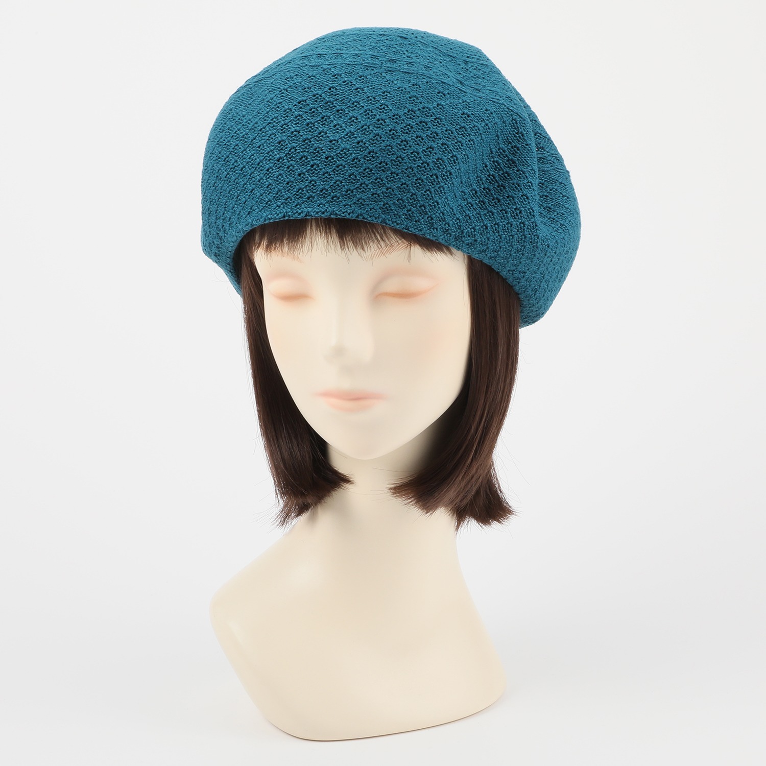 タイムクロス 超軽量　洗える レース編ベレー帽