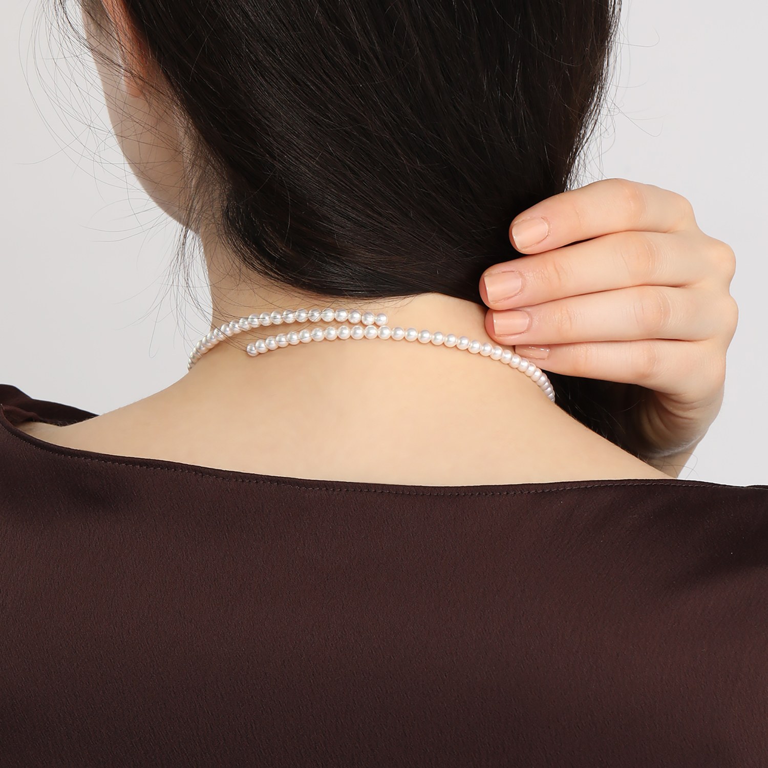 プレミアムパール ベビー貝パール チョーカーネックレス