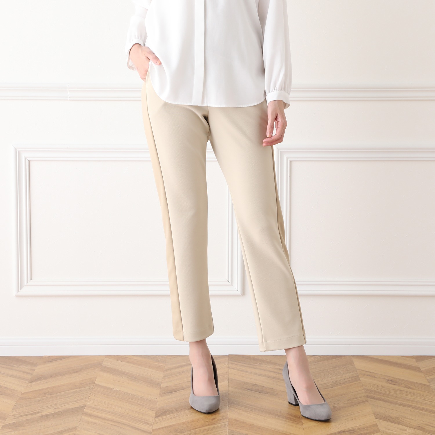 上質ごこち ボナンザ バイカラー デザインパンツ