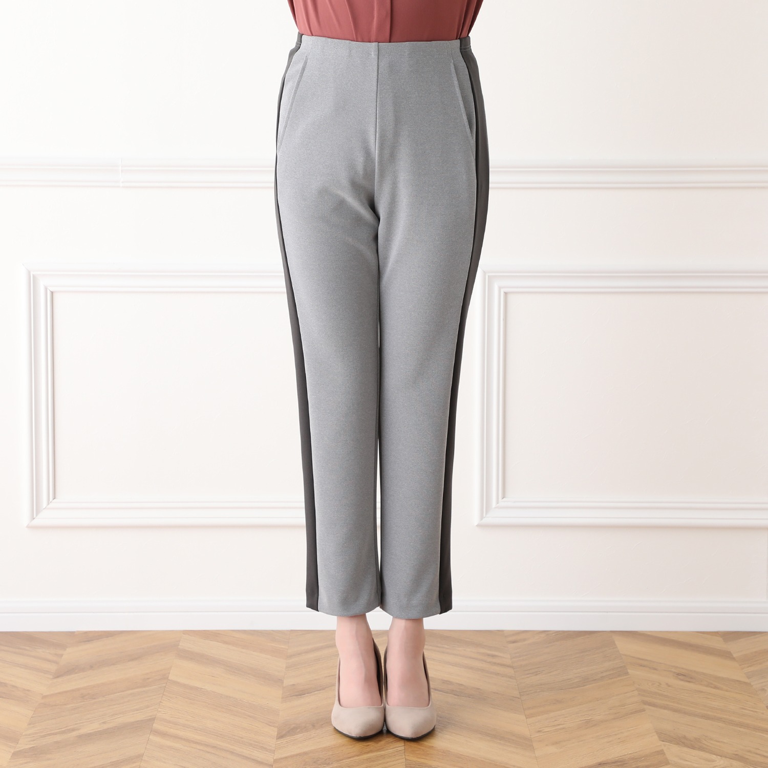 上質ごこち ボナンザ バイカラー デザインパンツ