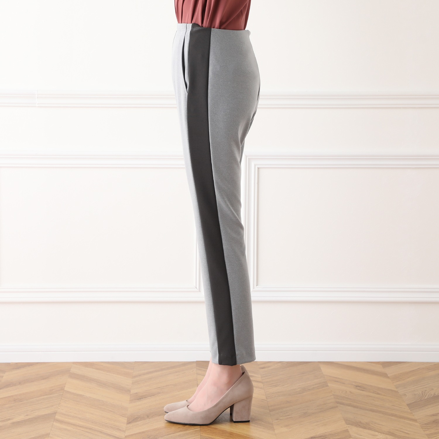 上質ごこち ボナンザ バイカラー デザインパンツ