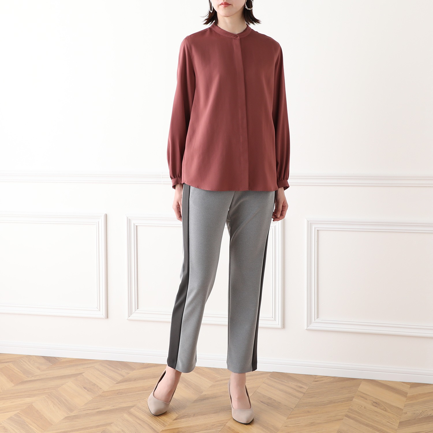 上質ごこち ボナンザ バイカラー デザインパンツ