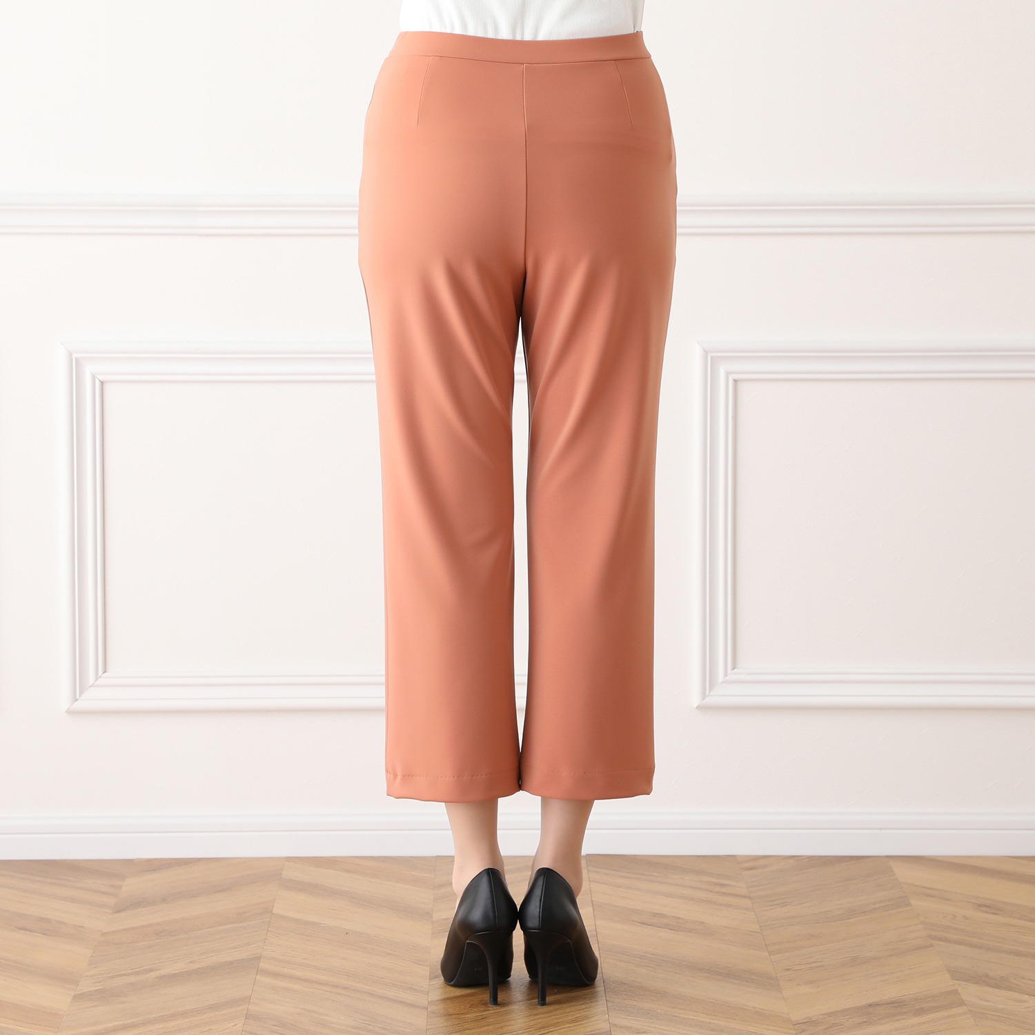 ＜股下６０ｃｍ＞上質ごこち アルディナ ゆるやかストレートパンツ 