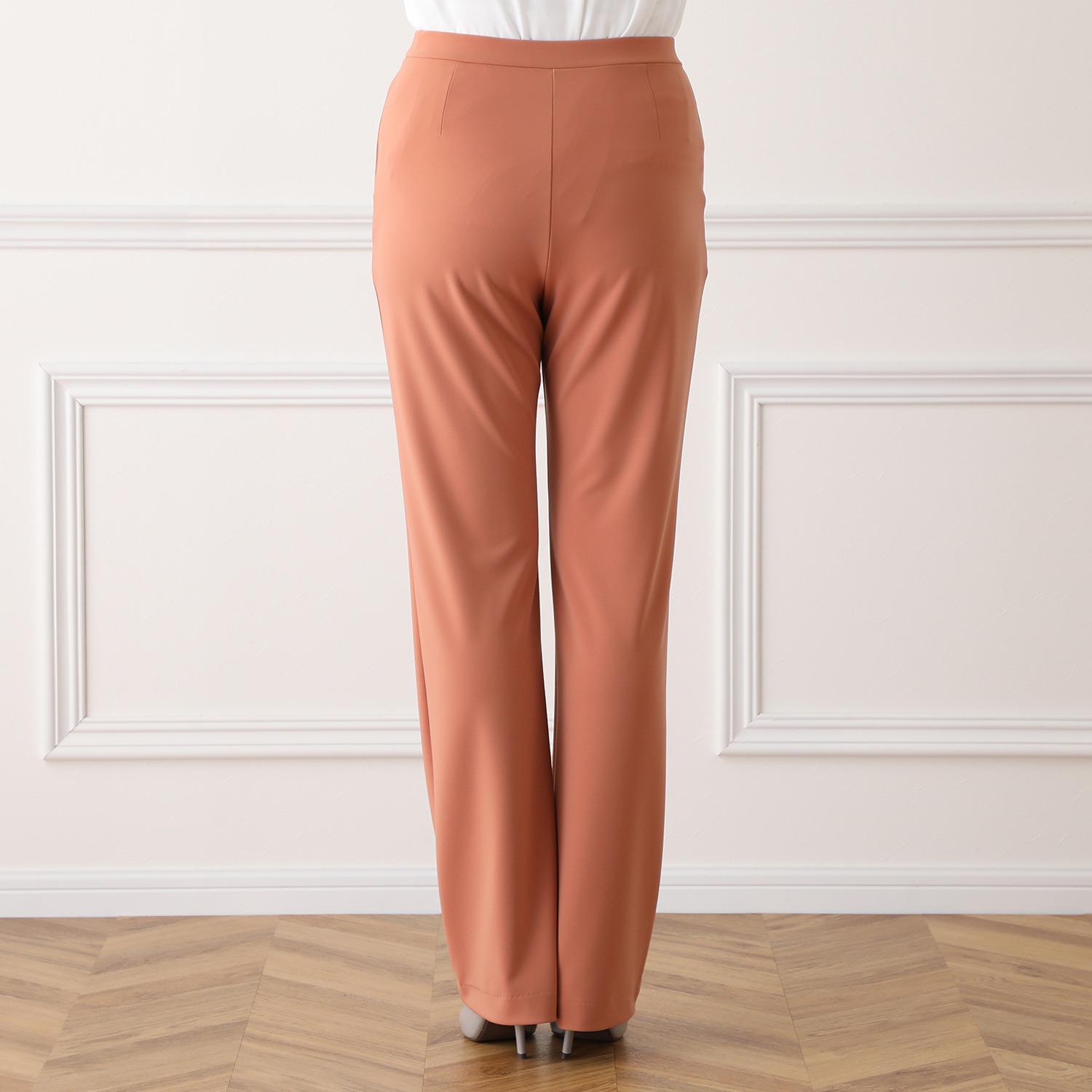 ＜股下８０ｃｍ＞上質ごこち アルディナ ゆるやかストレートパンツ 