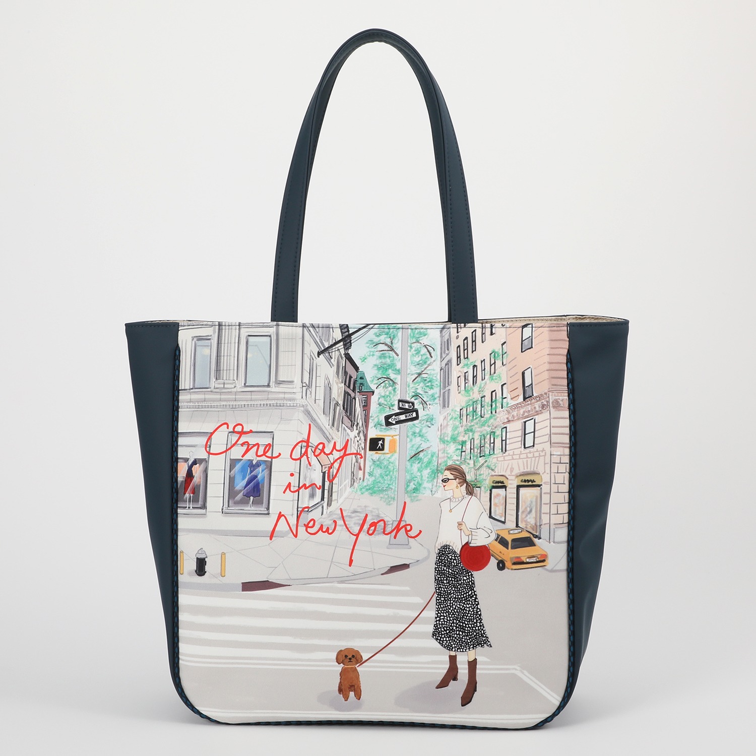 レイコアオキニューヨーク インクジェットプリント トートバッグ