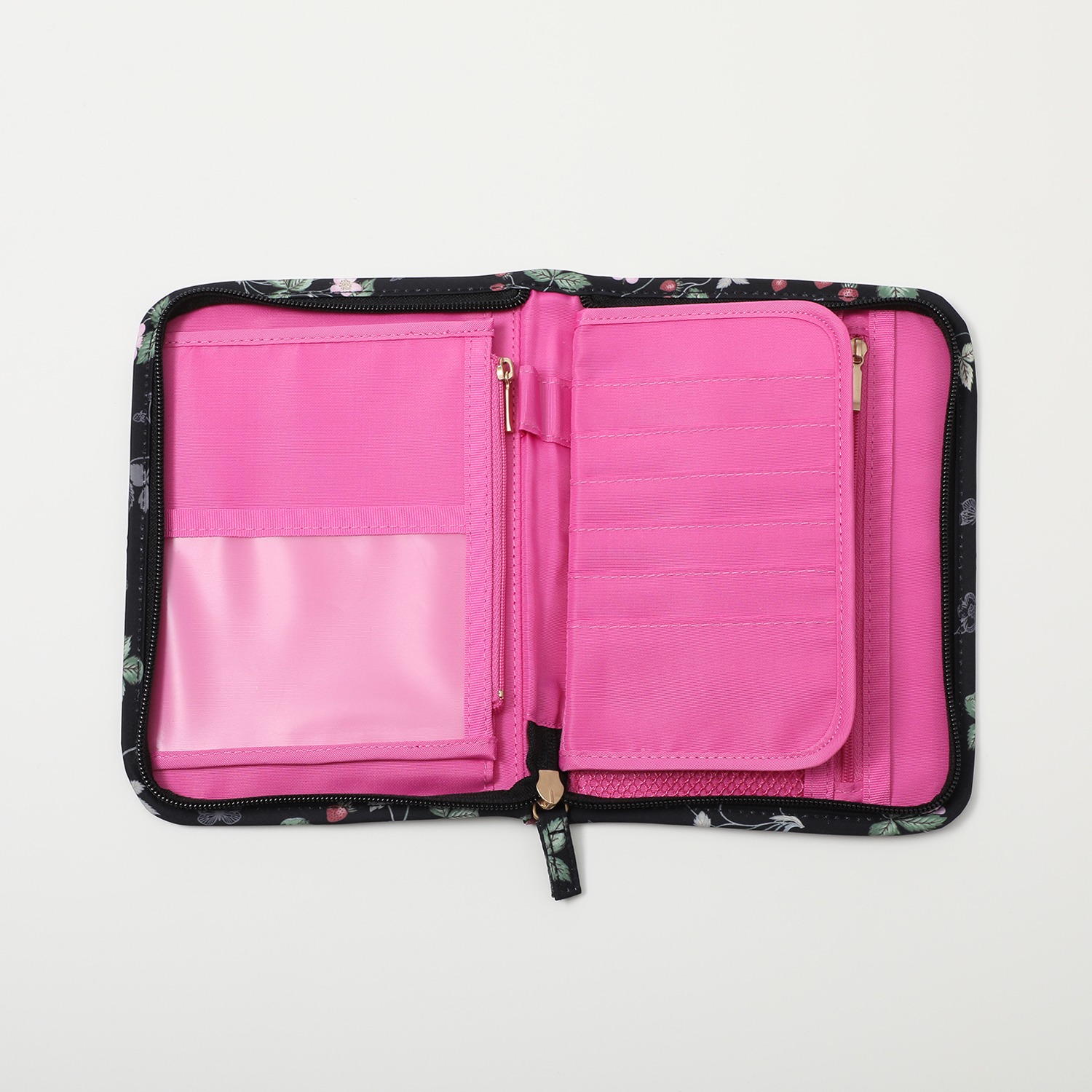 ウェッジウッド ワイルドストロベリー お薬手帳マルチケース＆コインパスケース