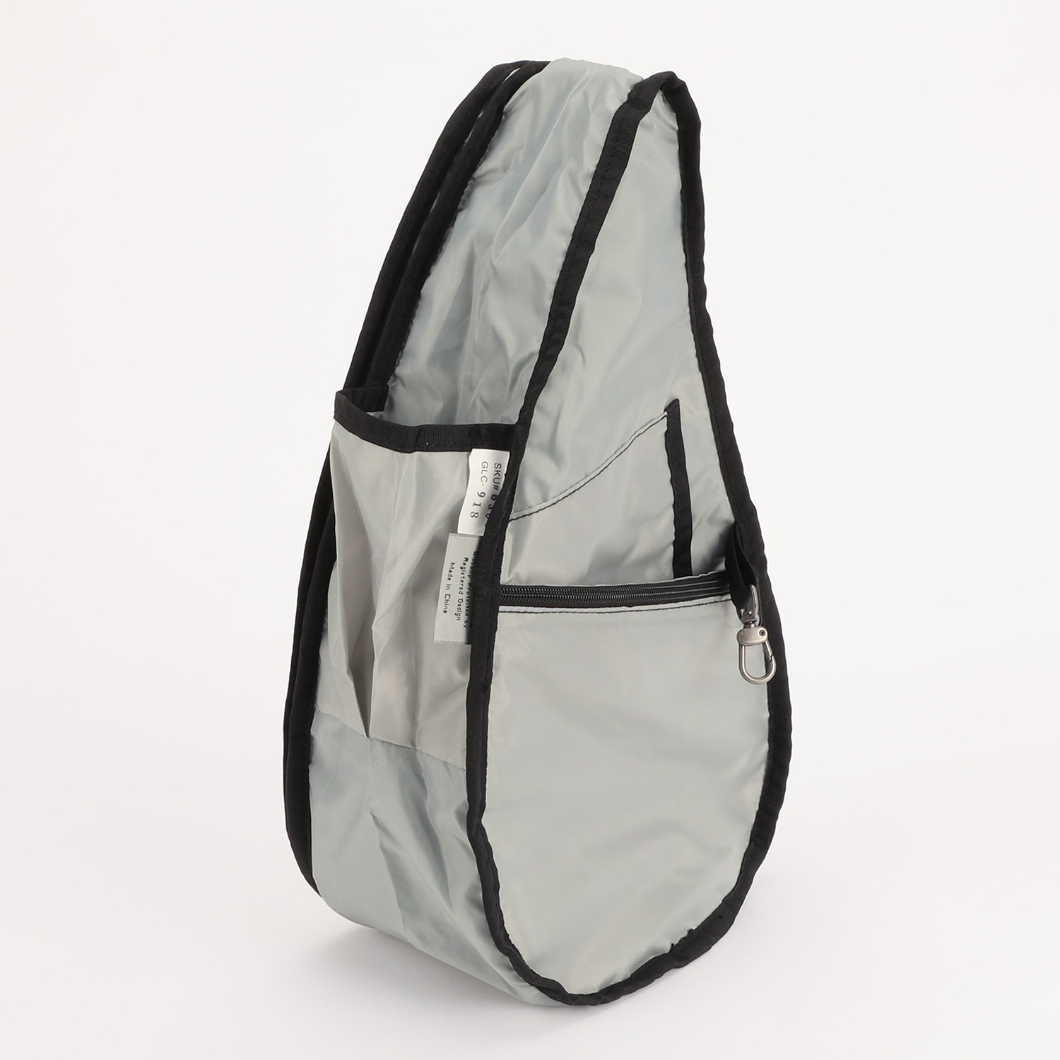 ヘルシーバックバッグ ポーチ付 はっ水 テクスチャードナイロン ボディーバッグ