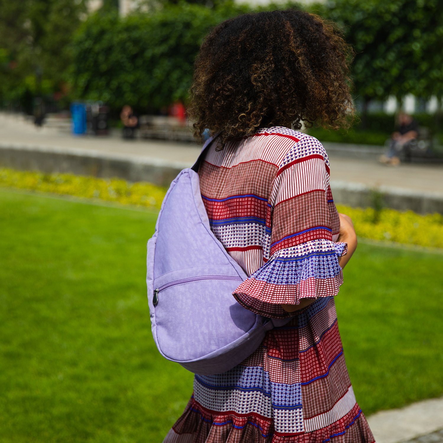 ヘルシーバックバッグ ポーチ付 はっ水 テクスチャードナイロン ボディーバッグ