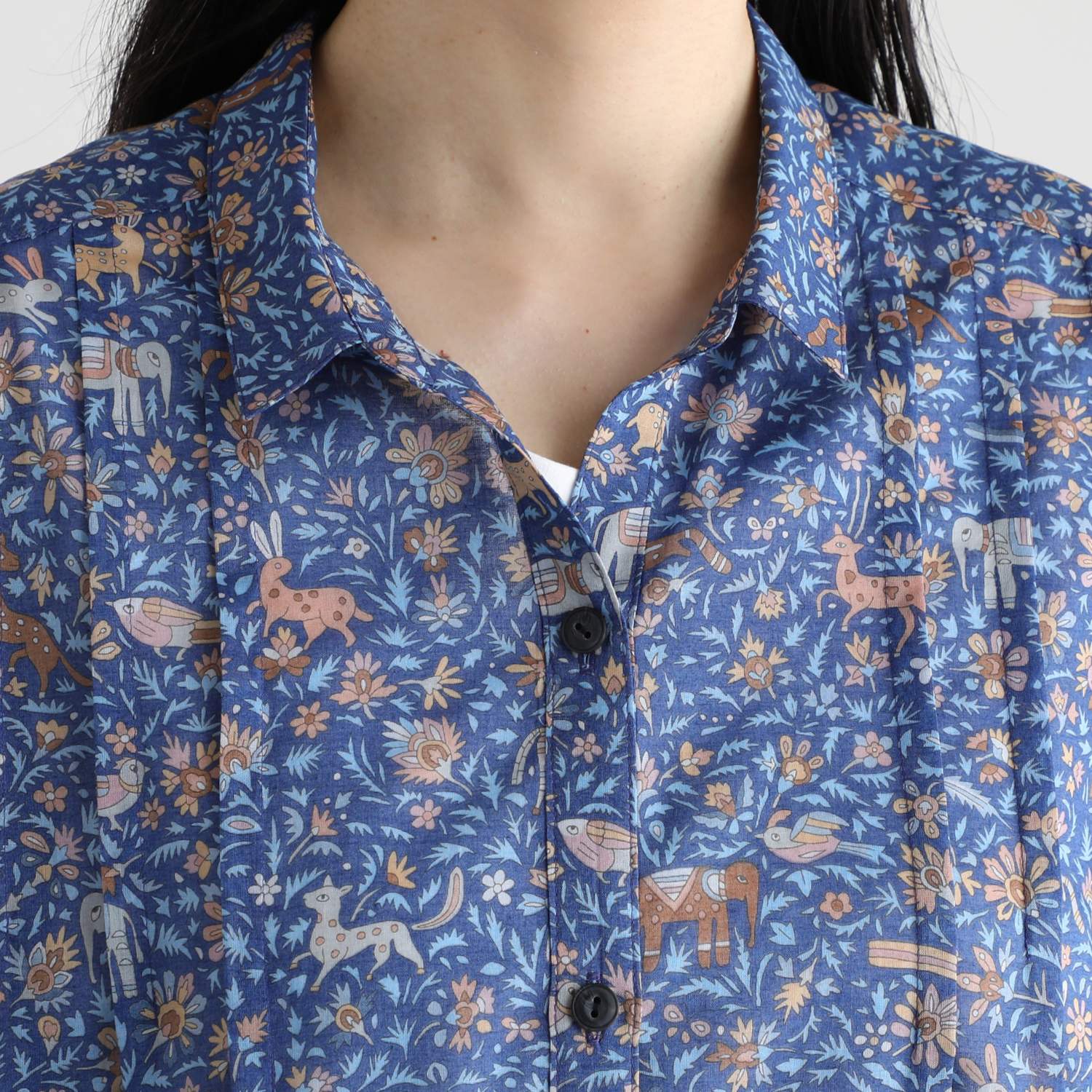 シルクロードクラブ オアシス柄 チュニックプルオーバー