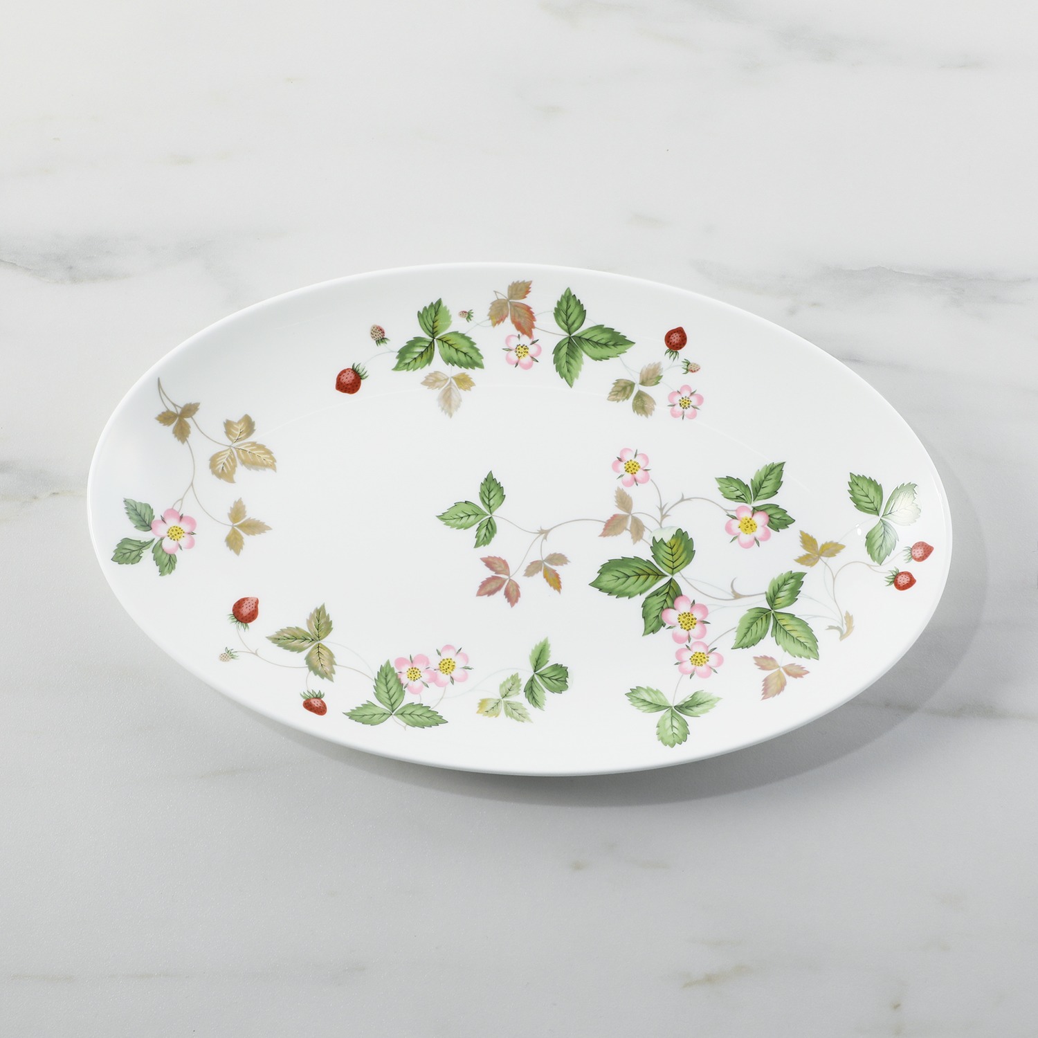 ウェッジウッド ワイルドストロベリー カジュアル オーバルディッシュ　ペア