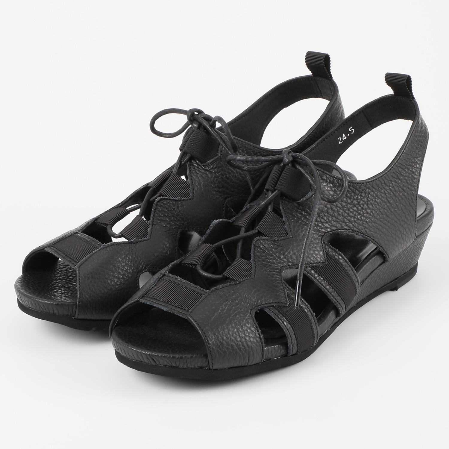 アルイトウ マストロット社製 イタリアンレザー 軽量レースアップサンダル