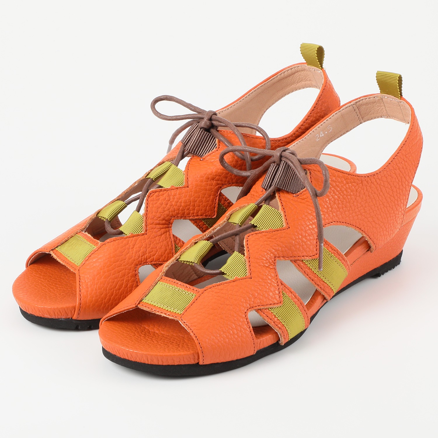 アルイトウ マストロット社製 イタリアンレザー 軽量レースアップサンダル