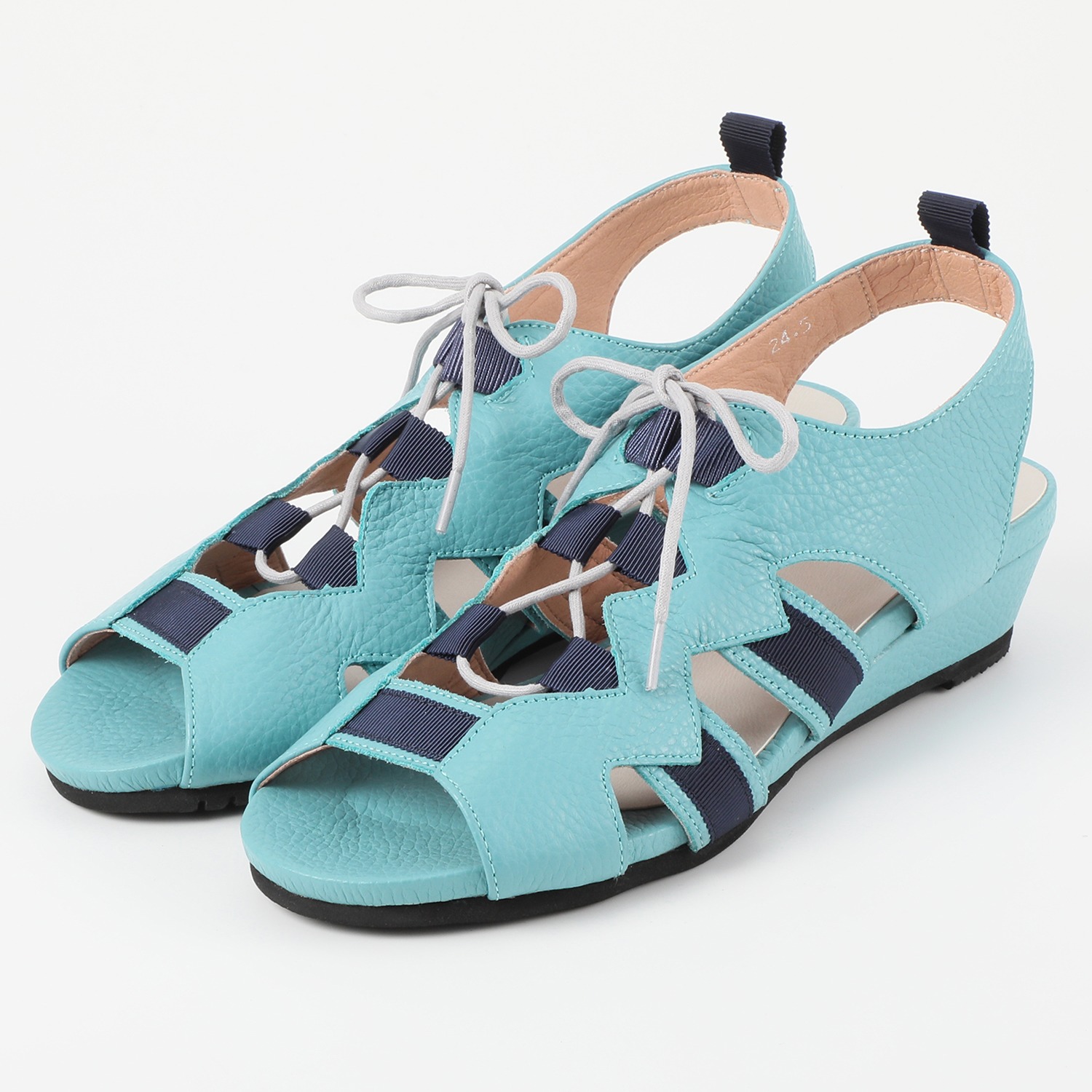 アルイトウ マストロット社製 イタリアンレザー 軽量レースアップサンダル