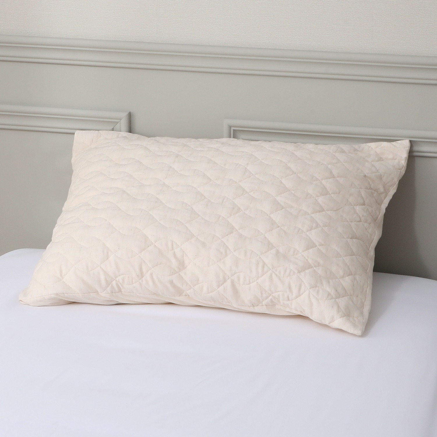 大津毛織 プレミアムコットンガーゼ 麻入り枕カバー 同色２枚組