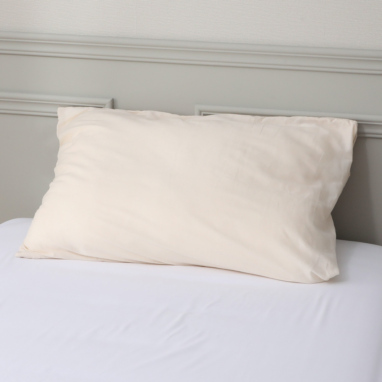 大津毛織 プレミアムコットンガーゼ 麻入り枕カバー 同色２枚組