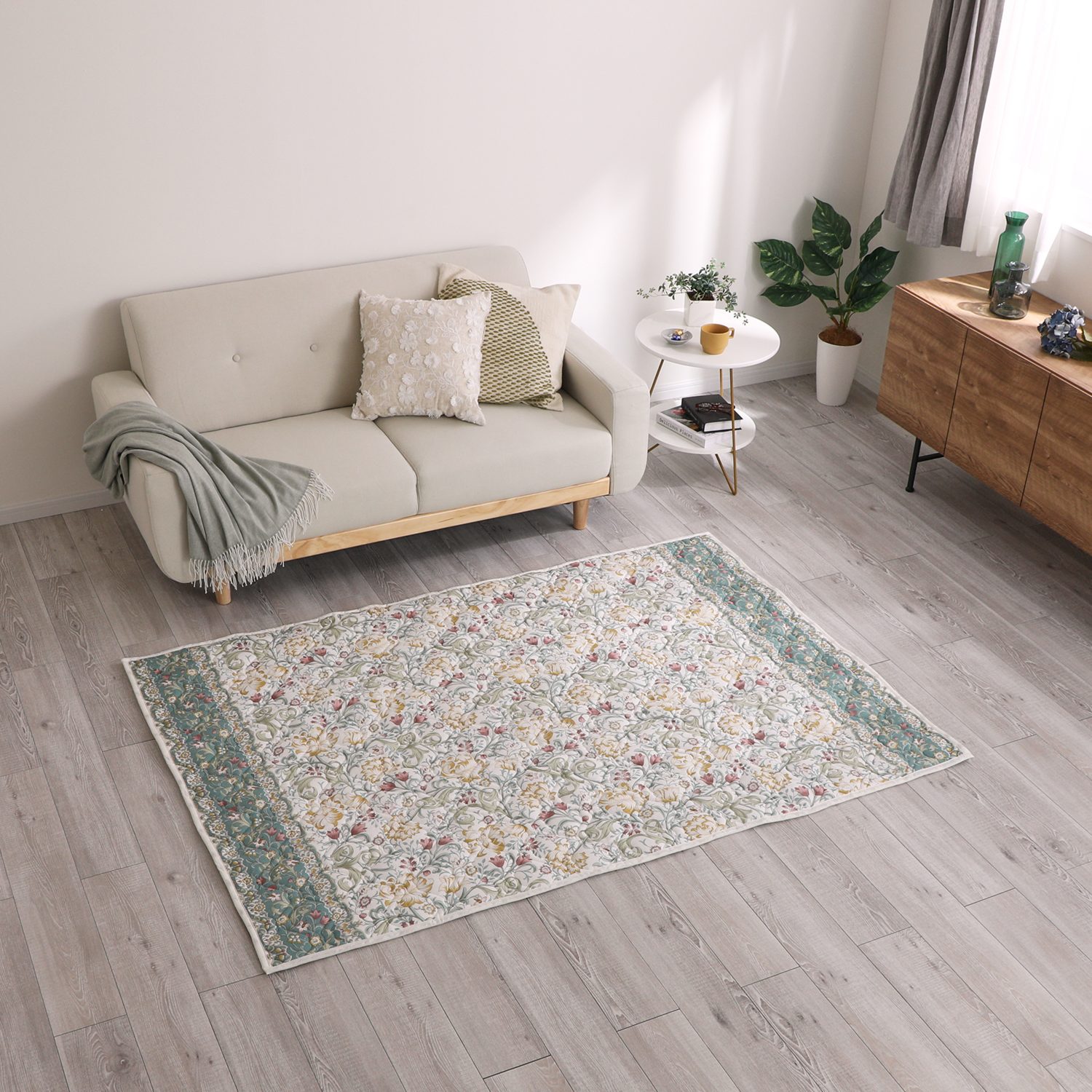 ＜１３０×１９０ｃｍ＞大津毛織 フレンチリネンカーペット 