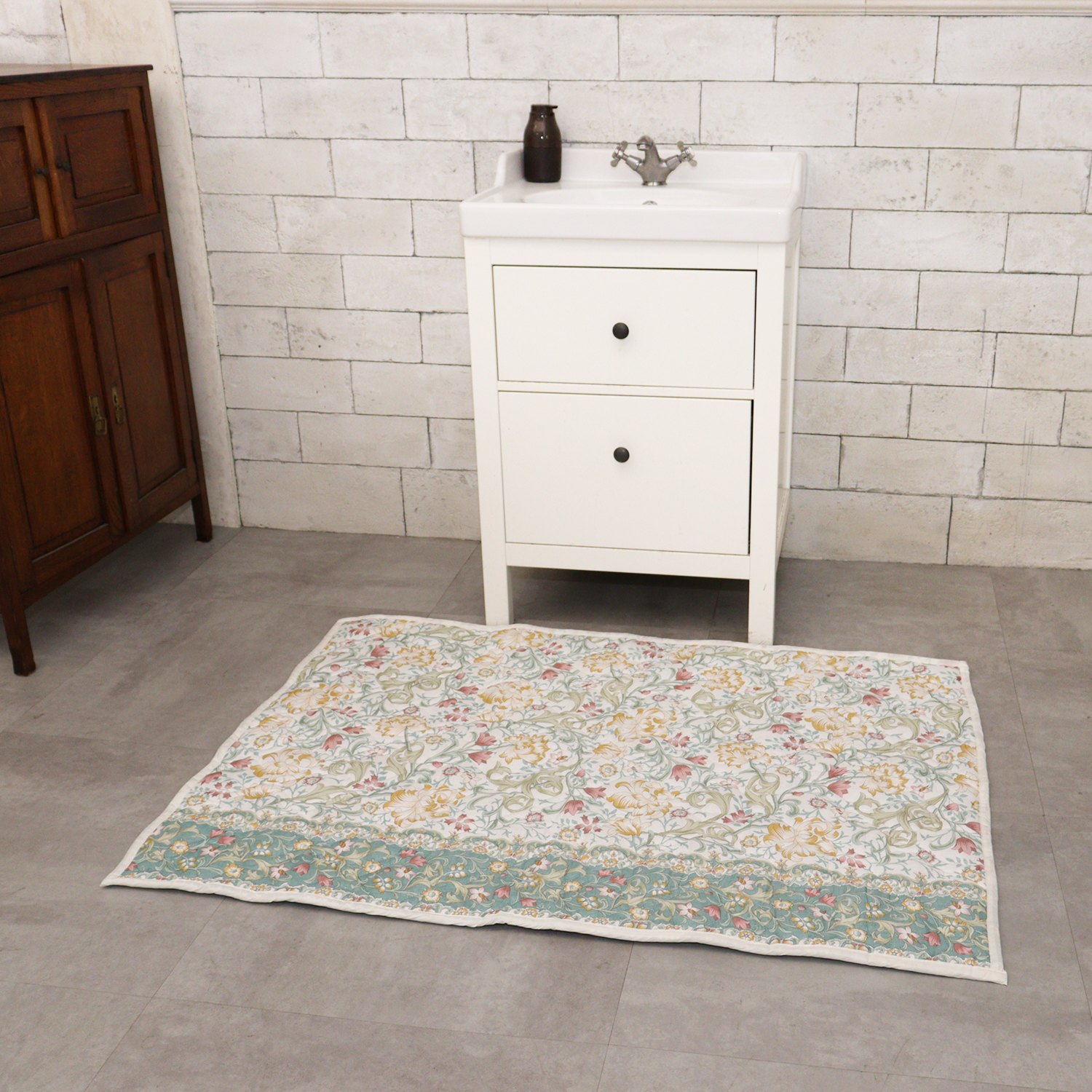 ＜スペースマット＞大津毛織 フレンチリネンカーペット 