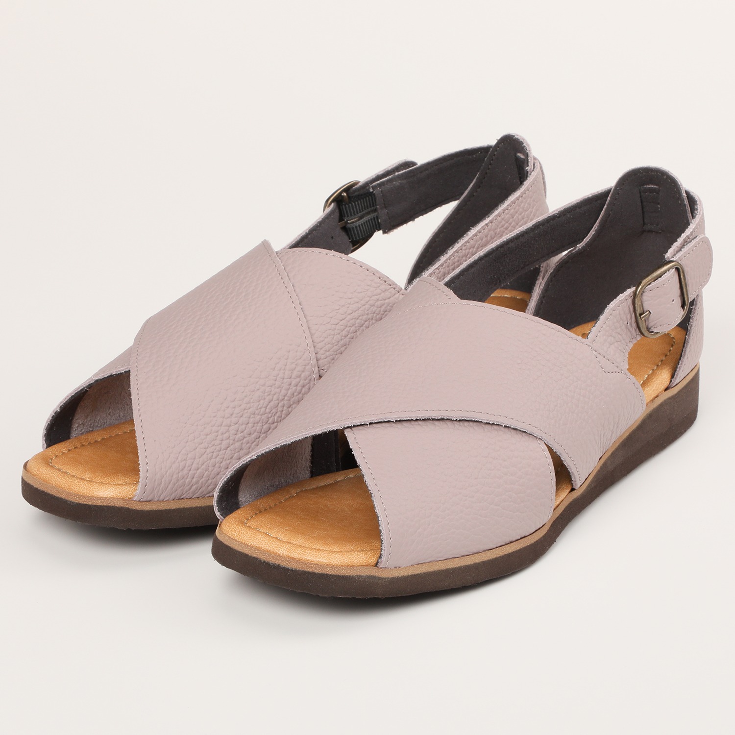 フィグリーノ 日本製牛革 柔らか仕立て 超軽量リラックスサンダル