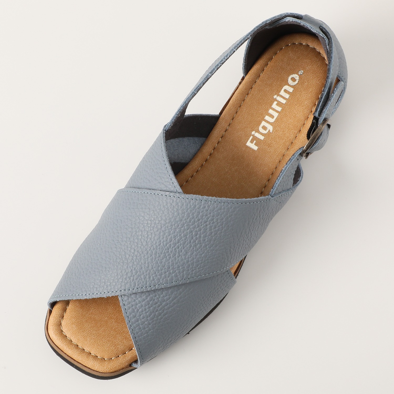 フィグリーノ 日本製牛革 柔らか仕立て 超軽量リラックスサンダル